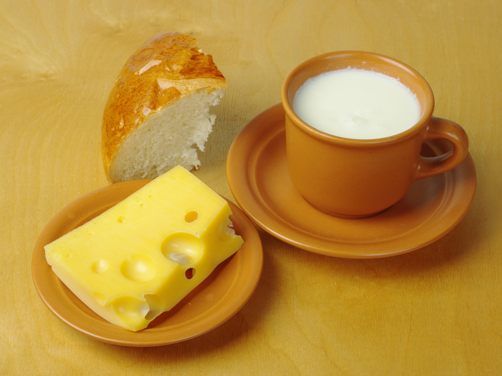Milk and cheese
