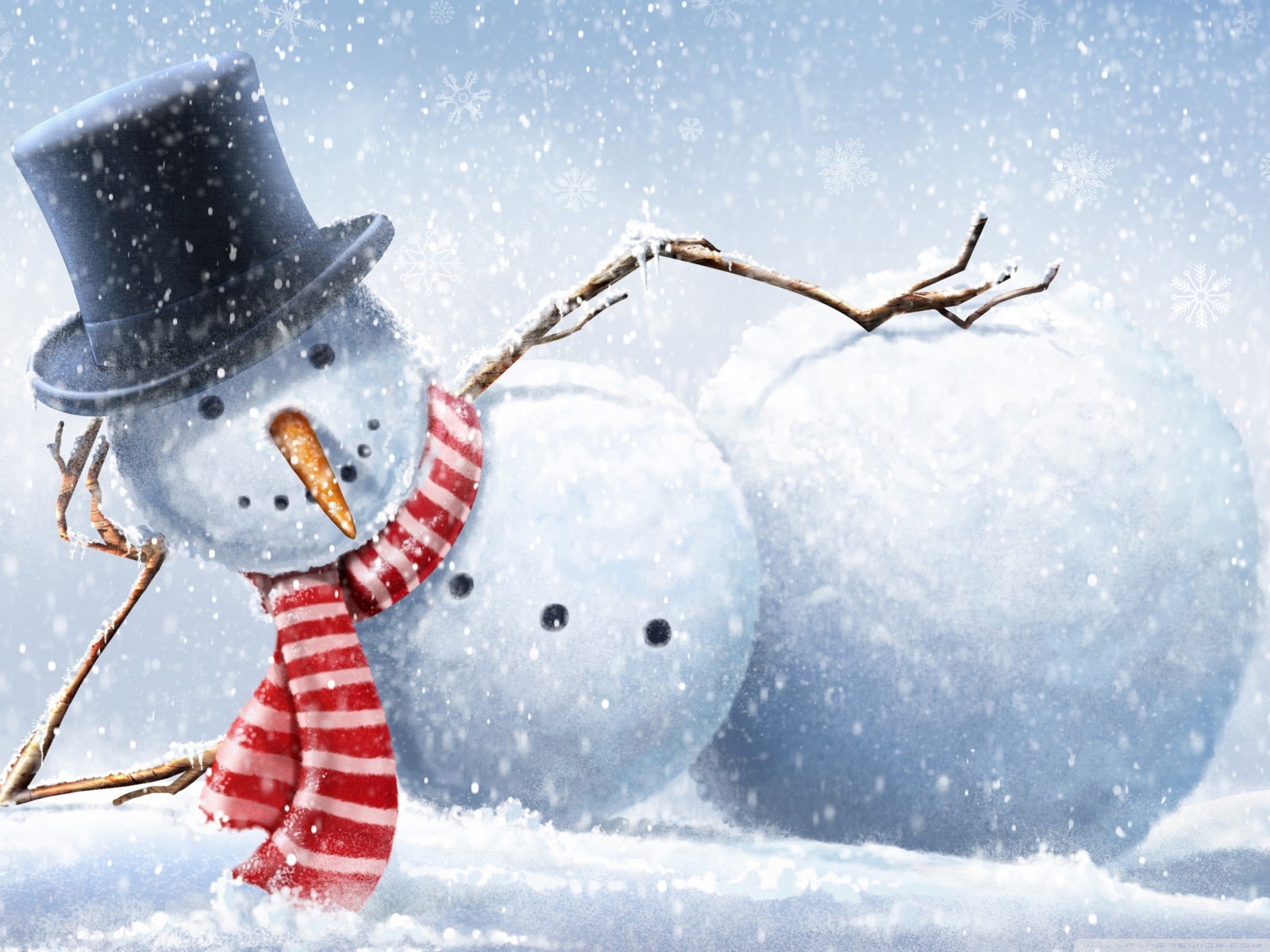 Снеговик на отдыхе