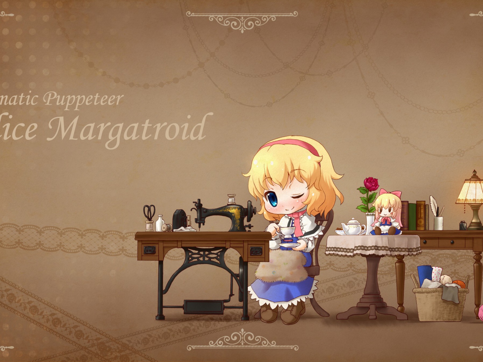 Девочка у швейной машины