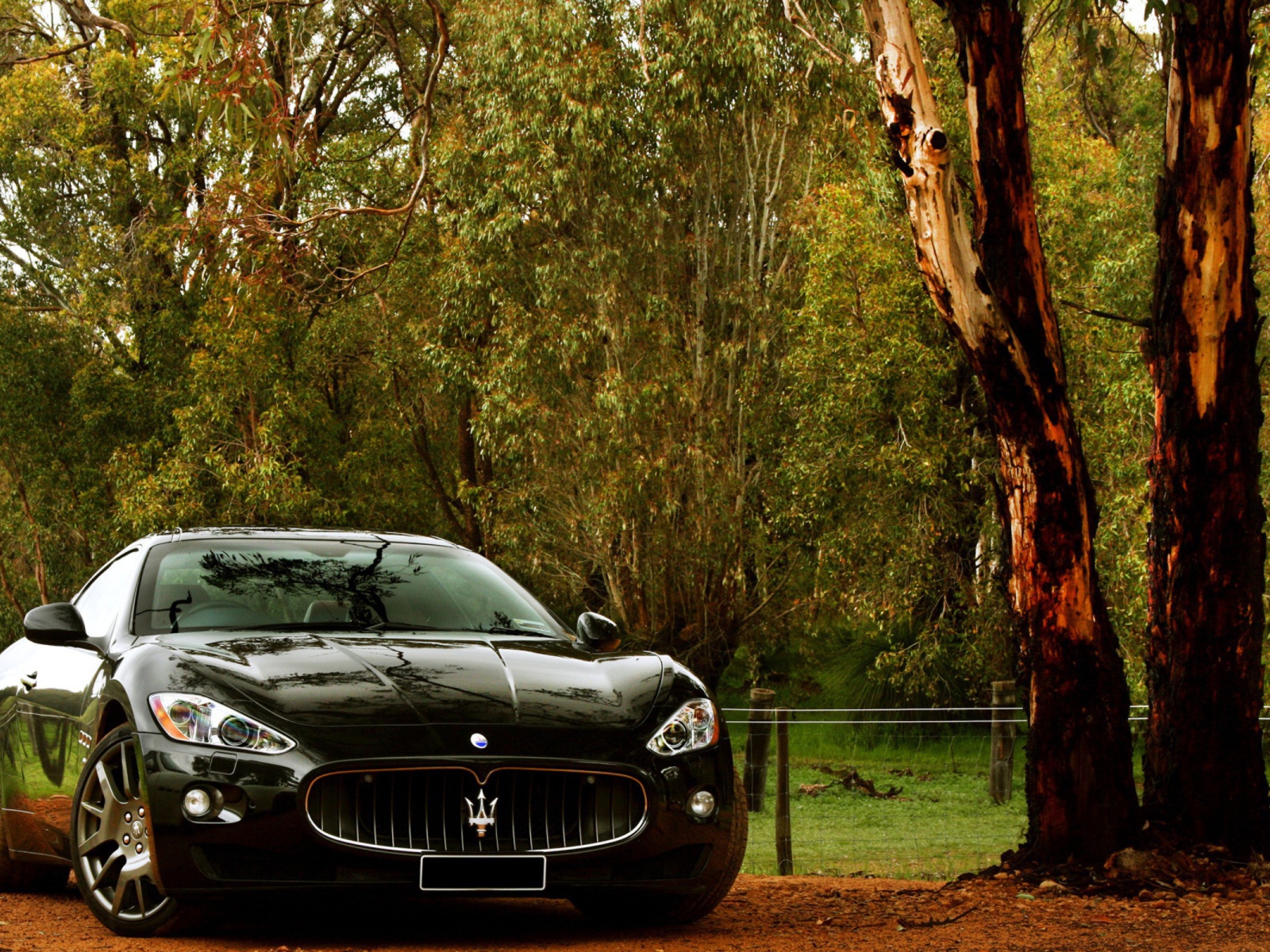 Черный автомобиль Мазерати