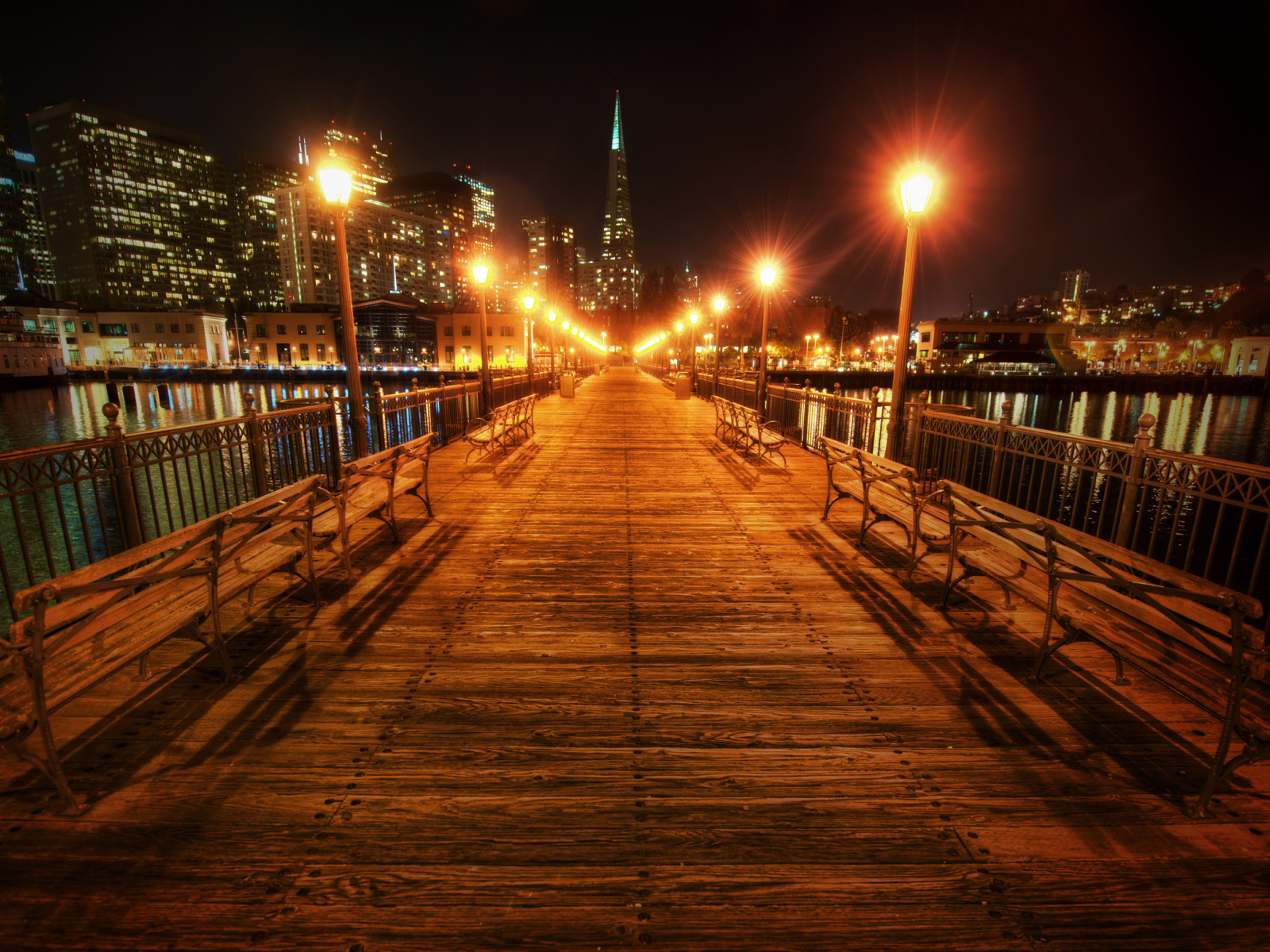 Wooden bridge in San Francisco