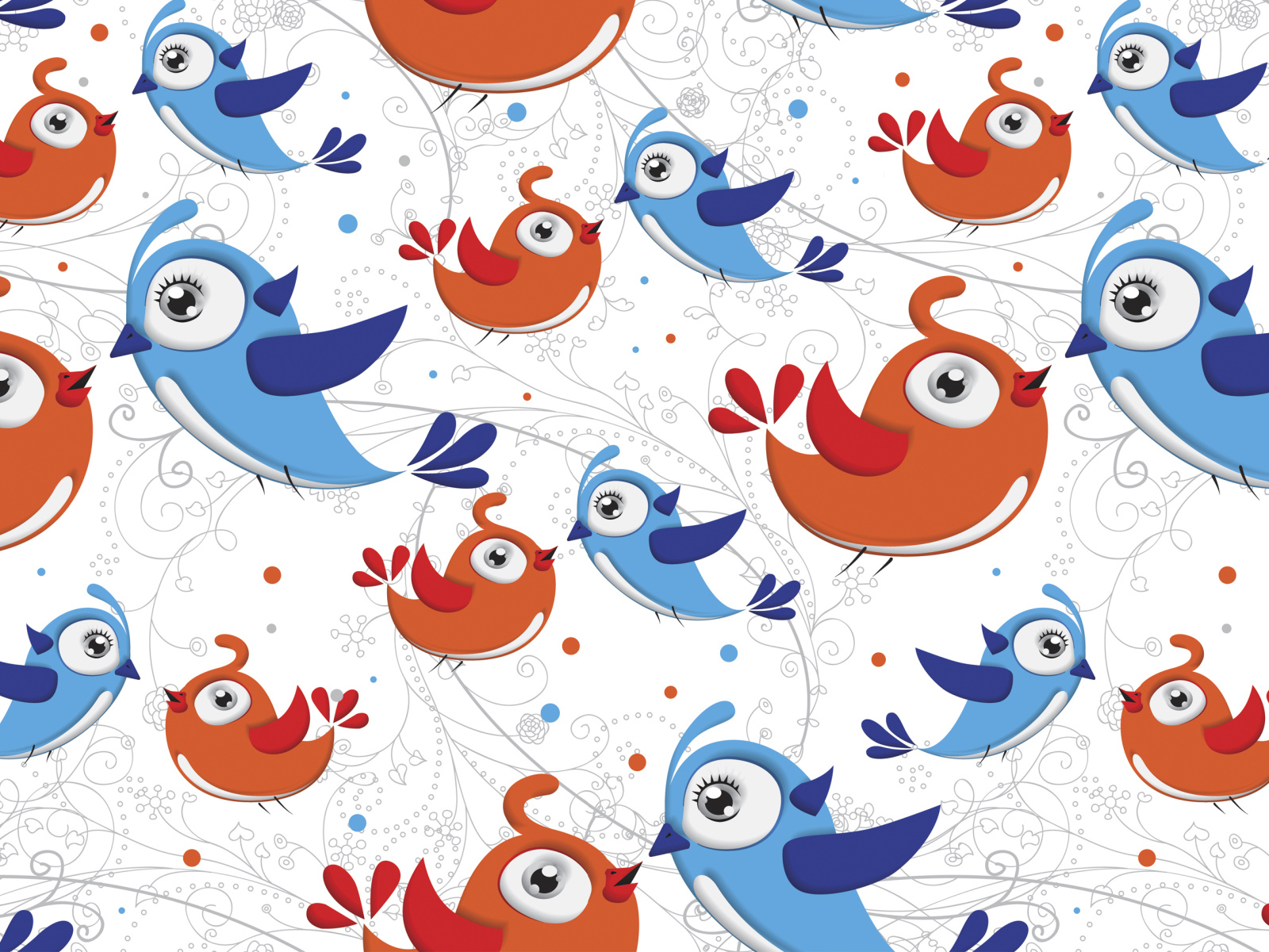 Текстура с птичками