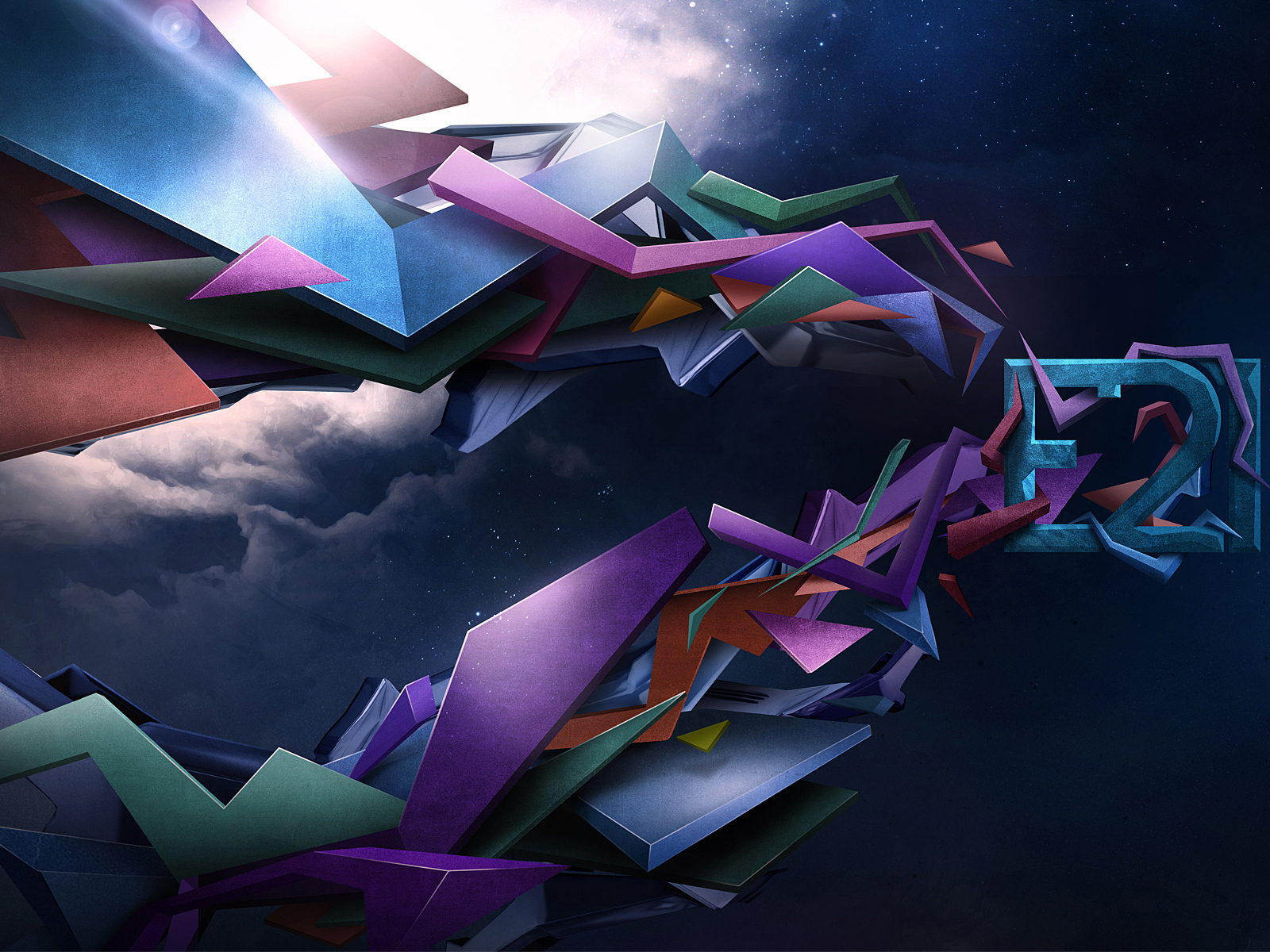 Абстракция с облаками