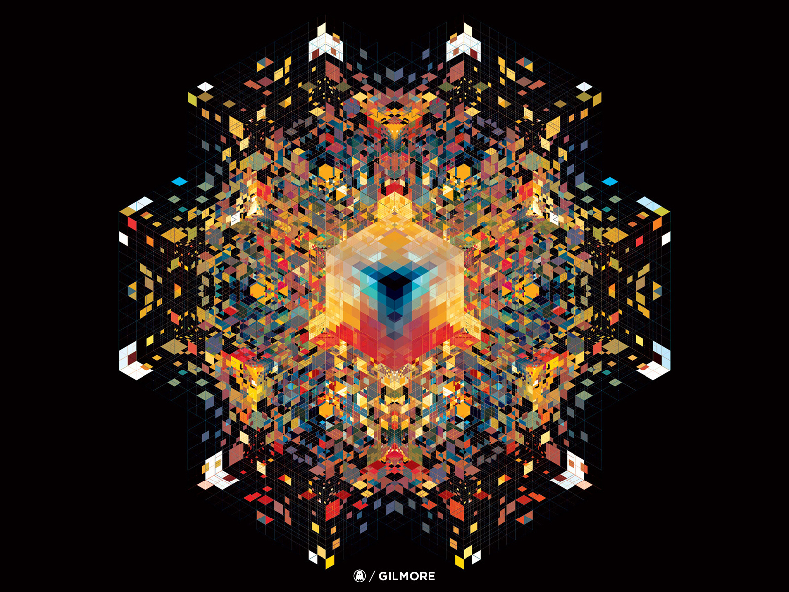 Калейдоскопный узор