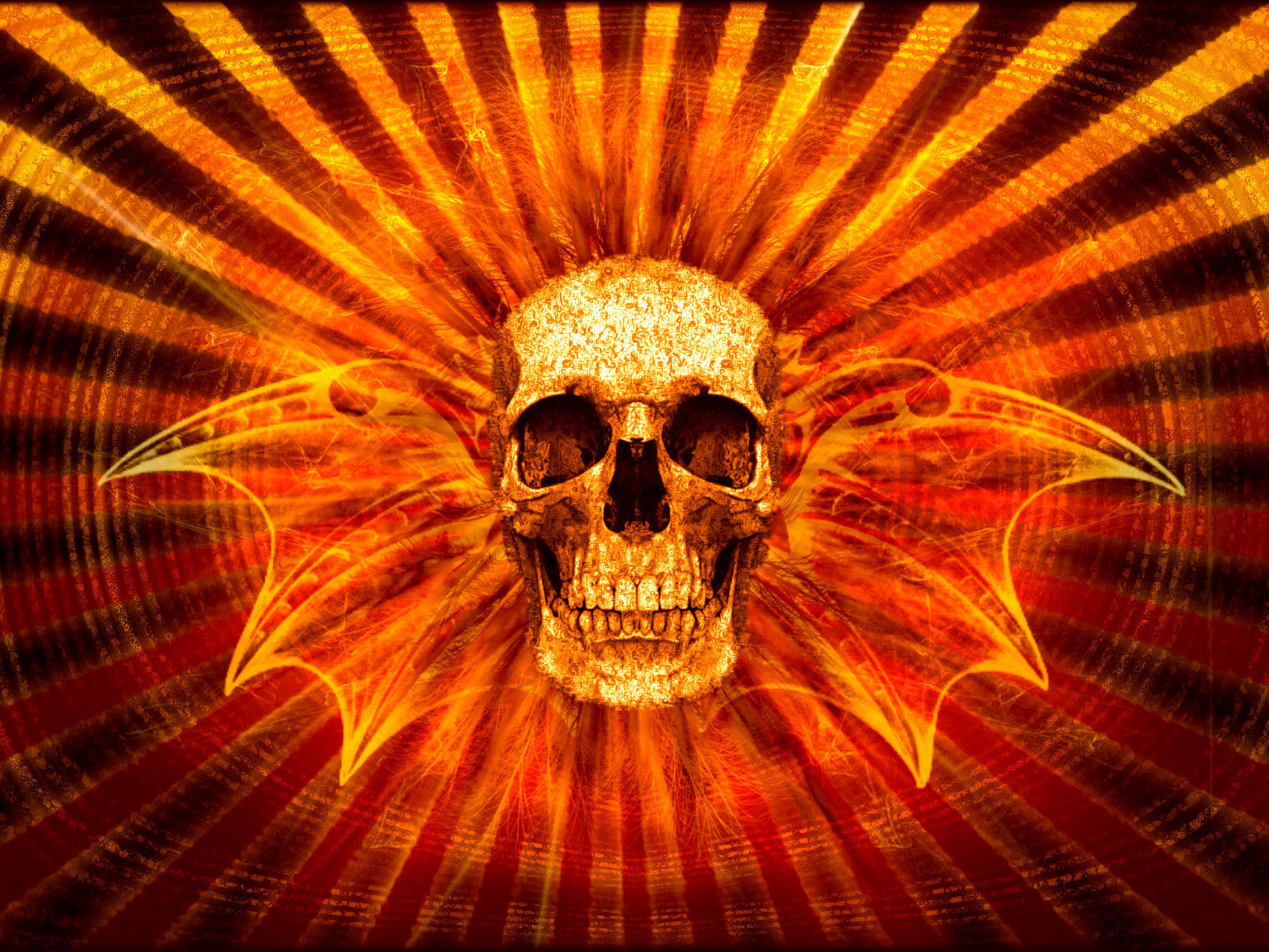 Череп с крыльями