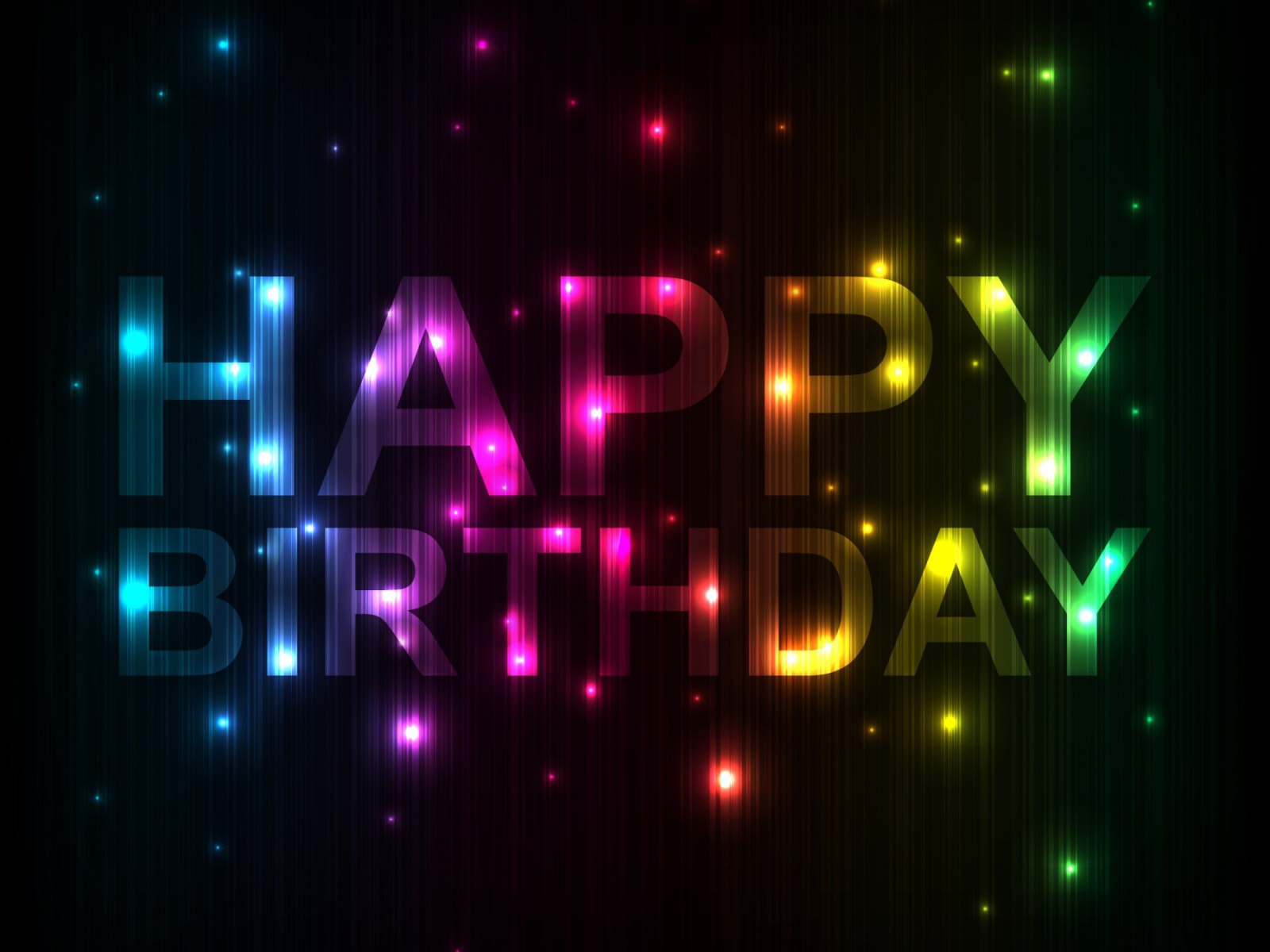  Красивая картинка на день рождения, чёрный фон