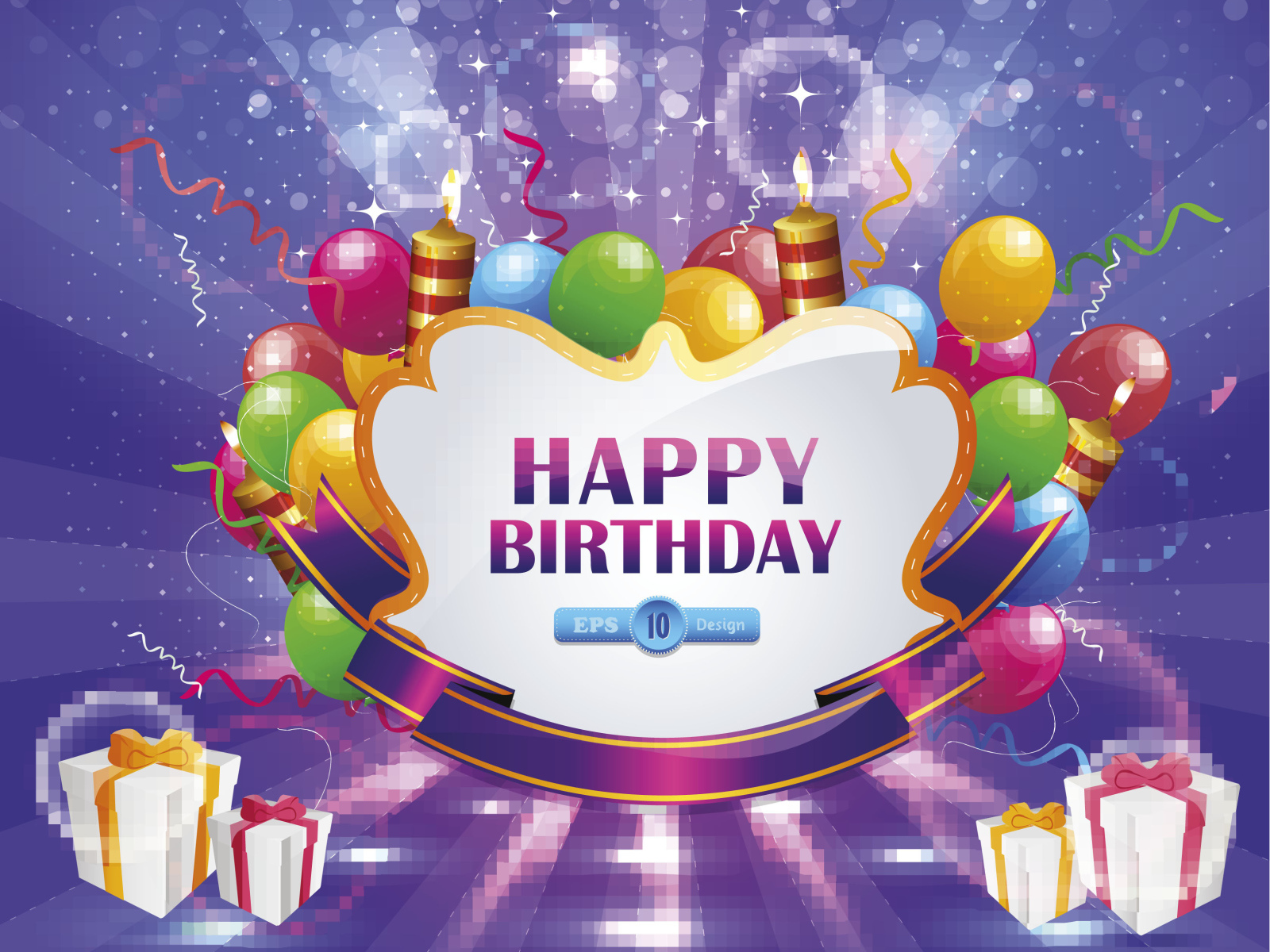 Красивая картинка с поздравлением на день рождения