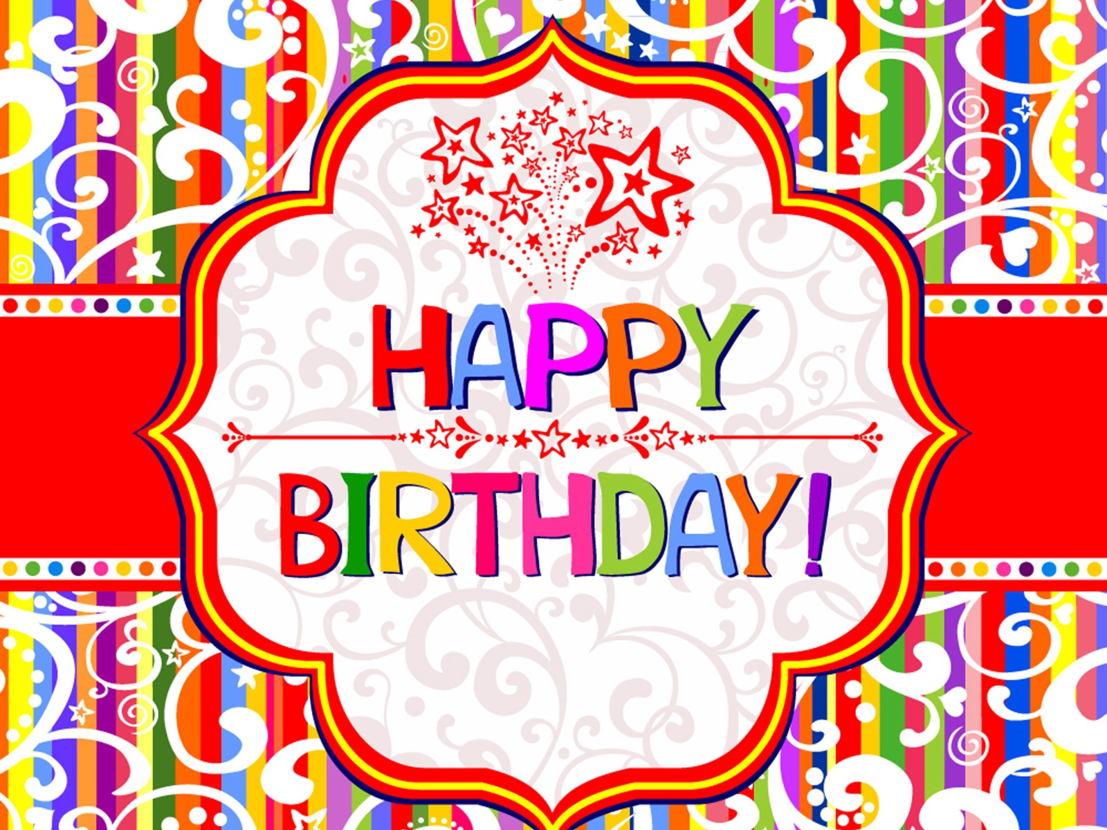  Красивая картинка со звёздами на день рождения