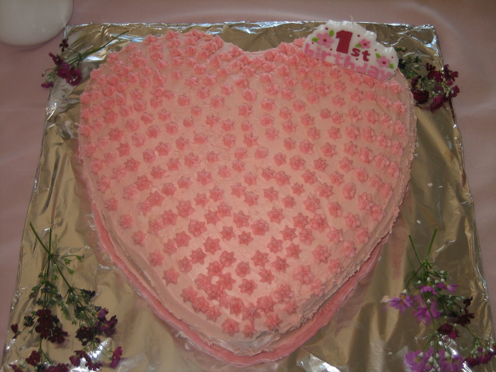 Торт в форме сердца