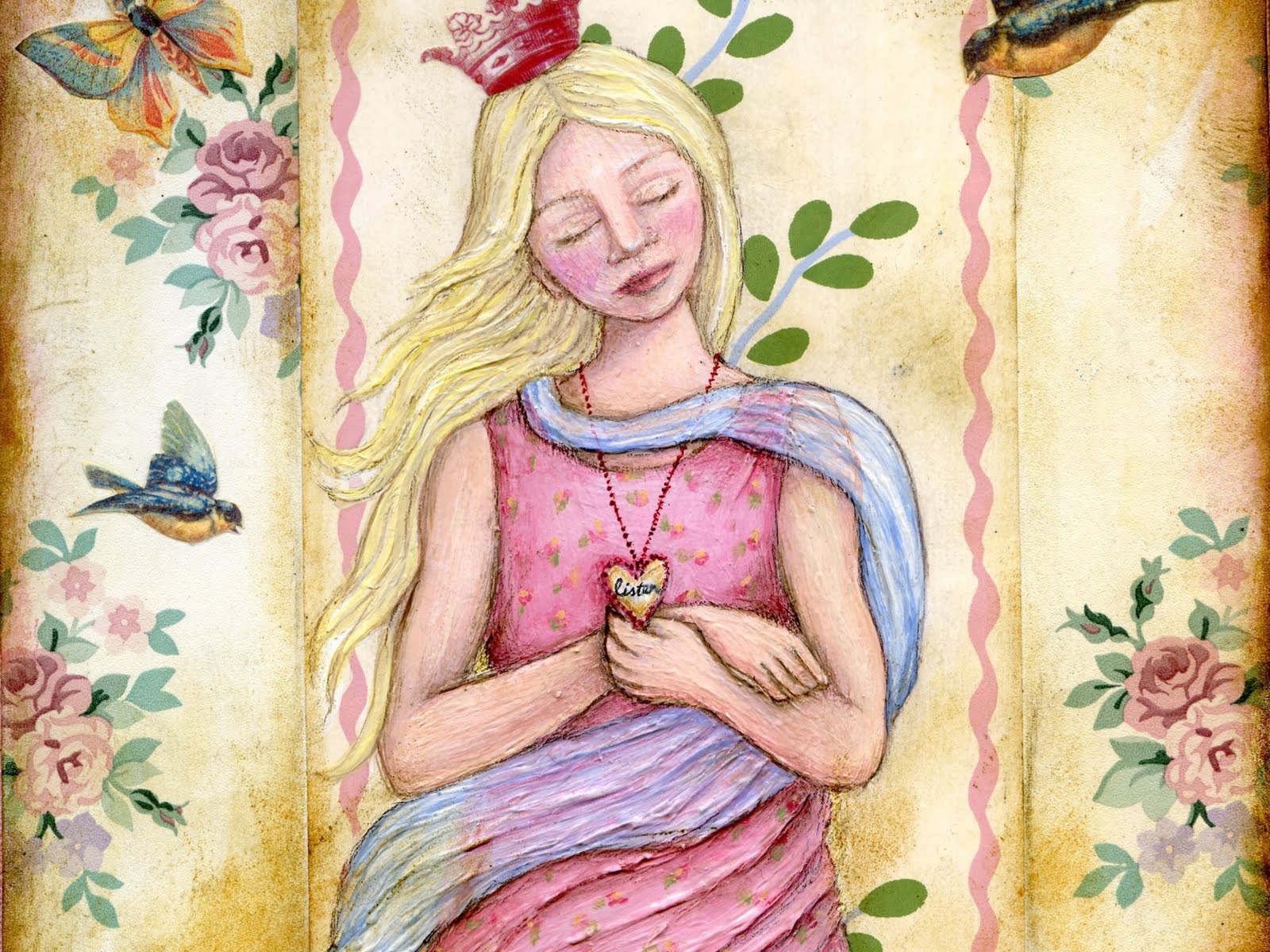 Принцесса с сердечком на день рождения