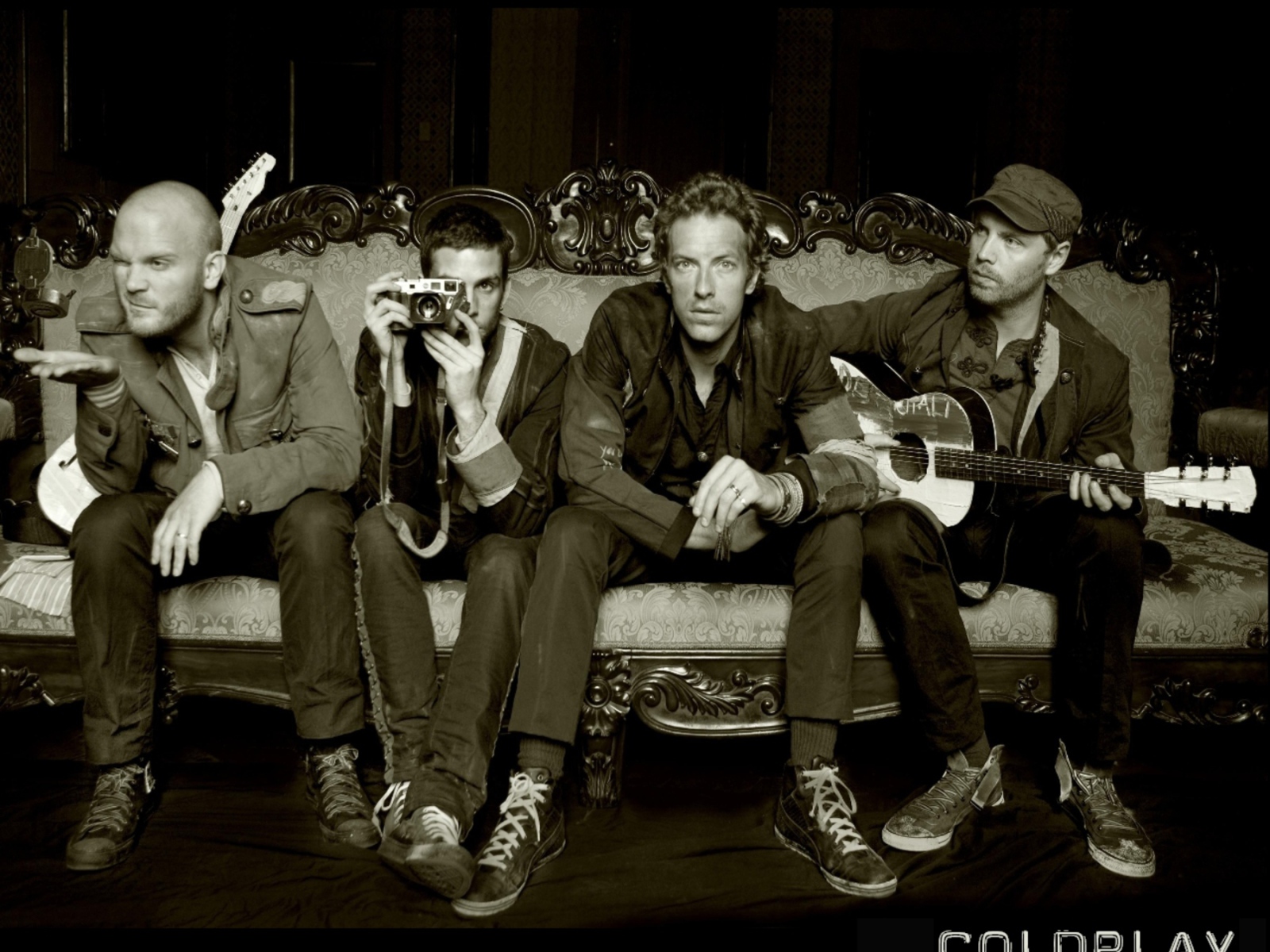 Coldplay ретро картина