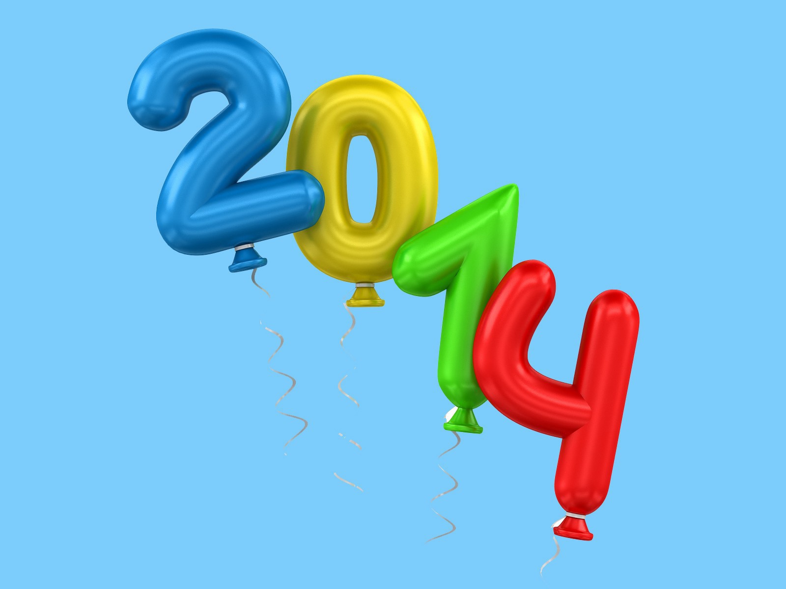 2014 в форме шаров