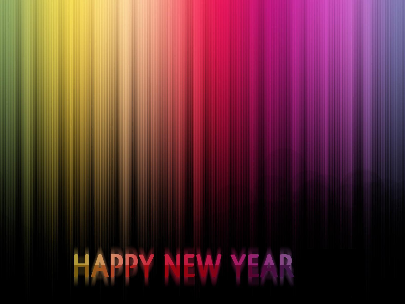 Новый год 2014, разноцветная картинка