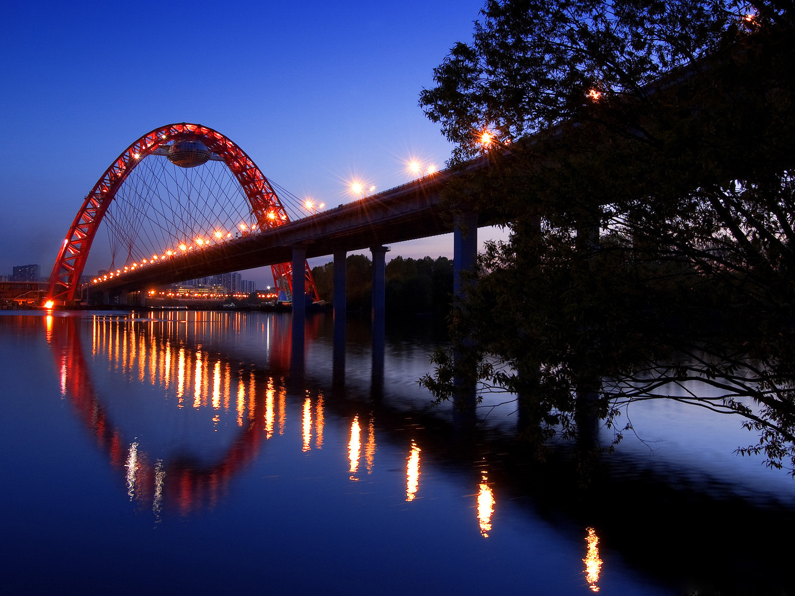 Оригинальный мост в Москве