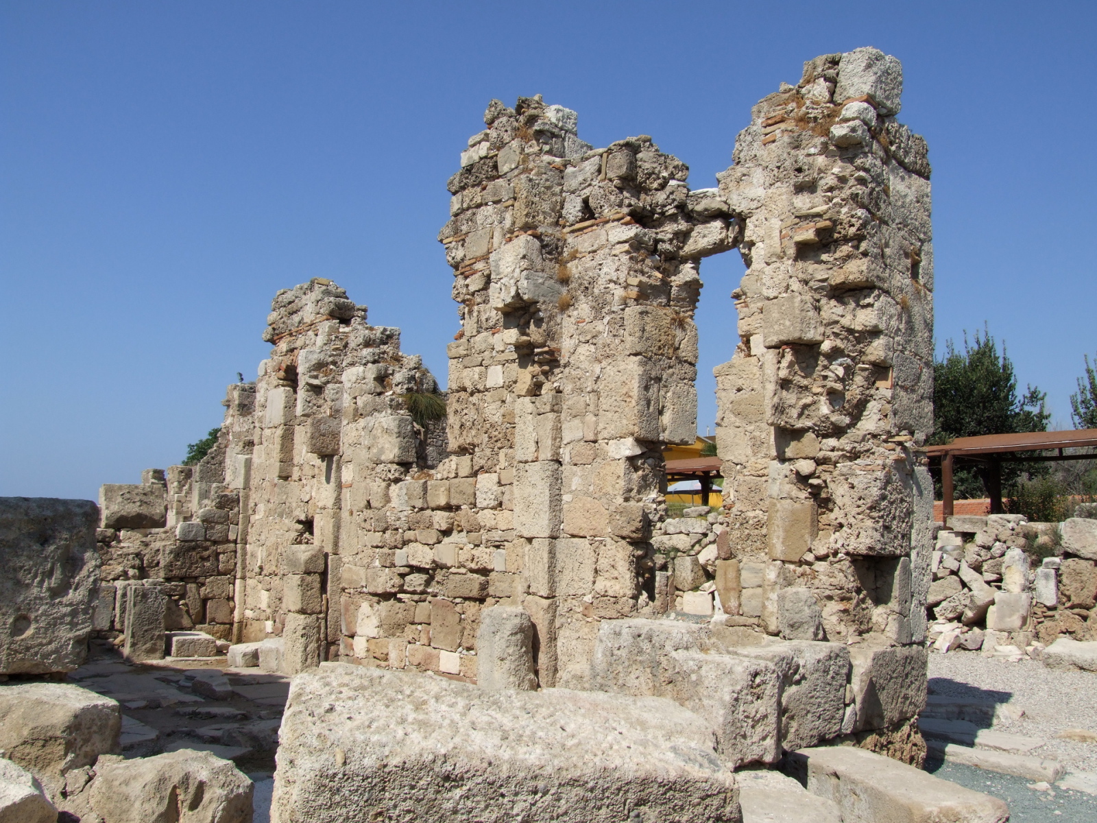 Ancient walls Agora Turkey