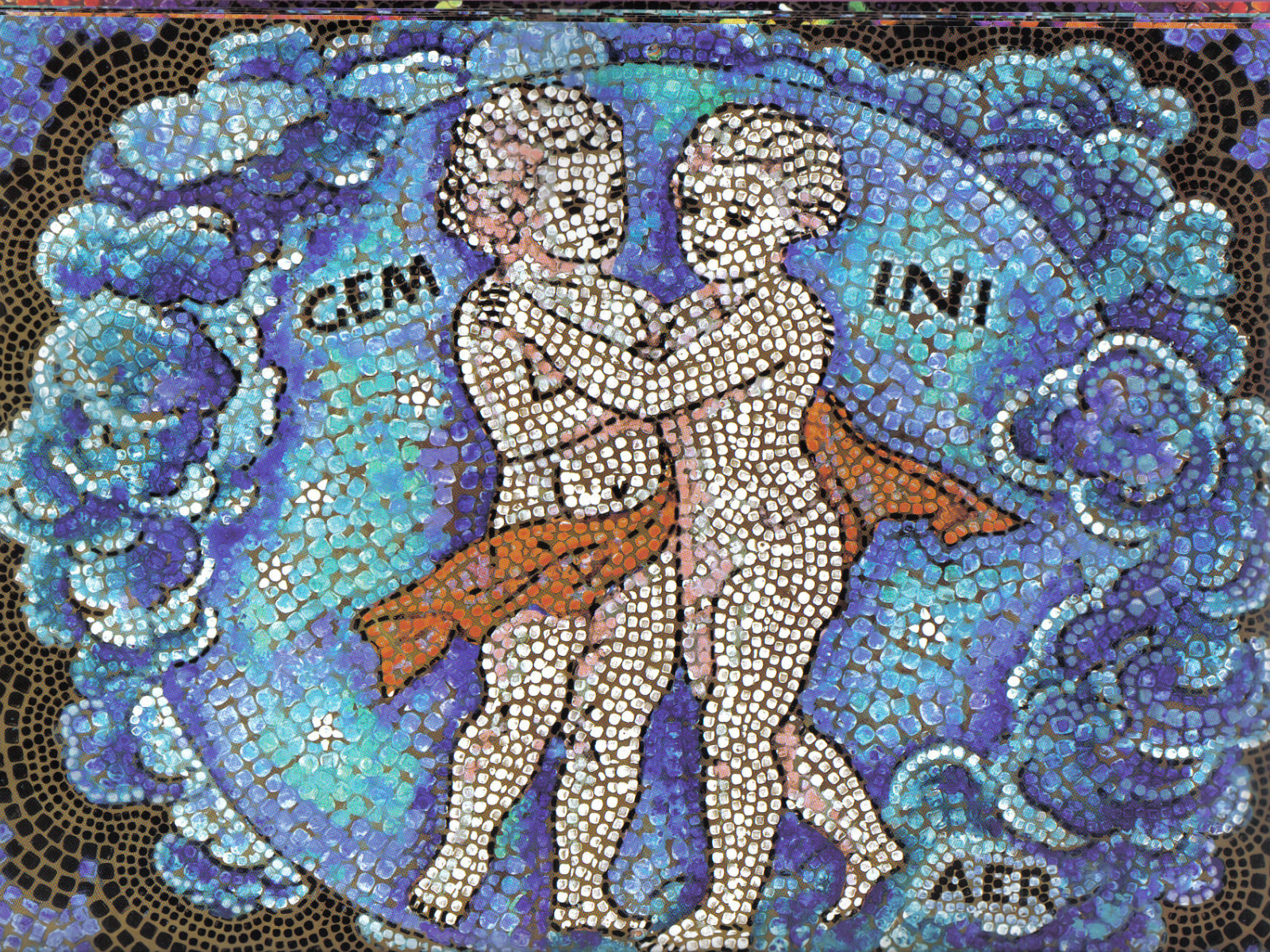 Близнецы, мозаика