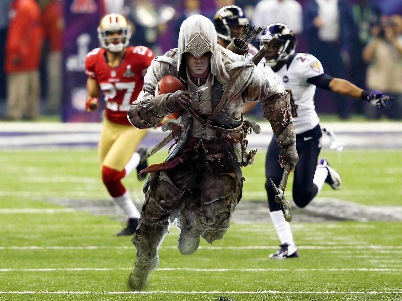 Assassin's creed IV герой играет в футбол