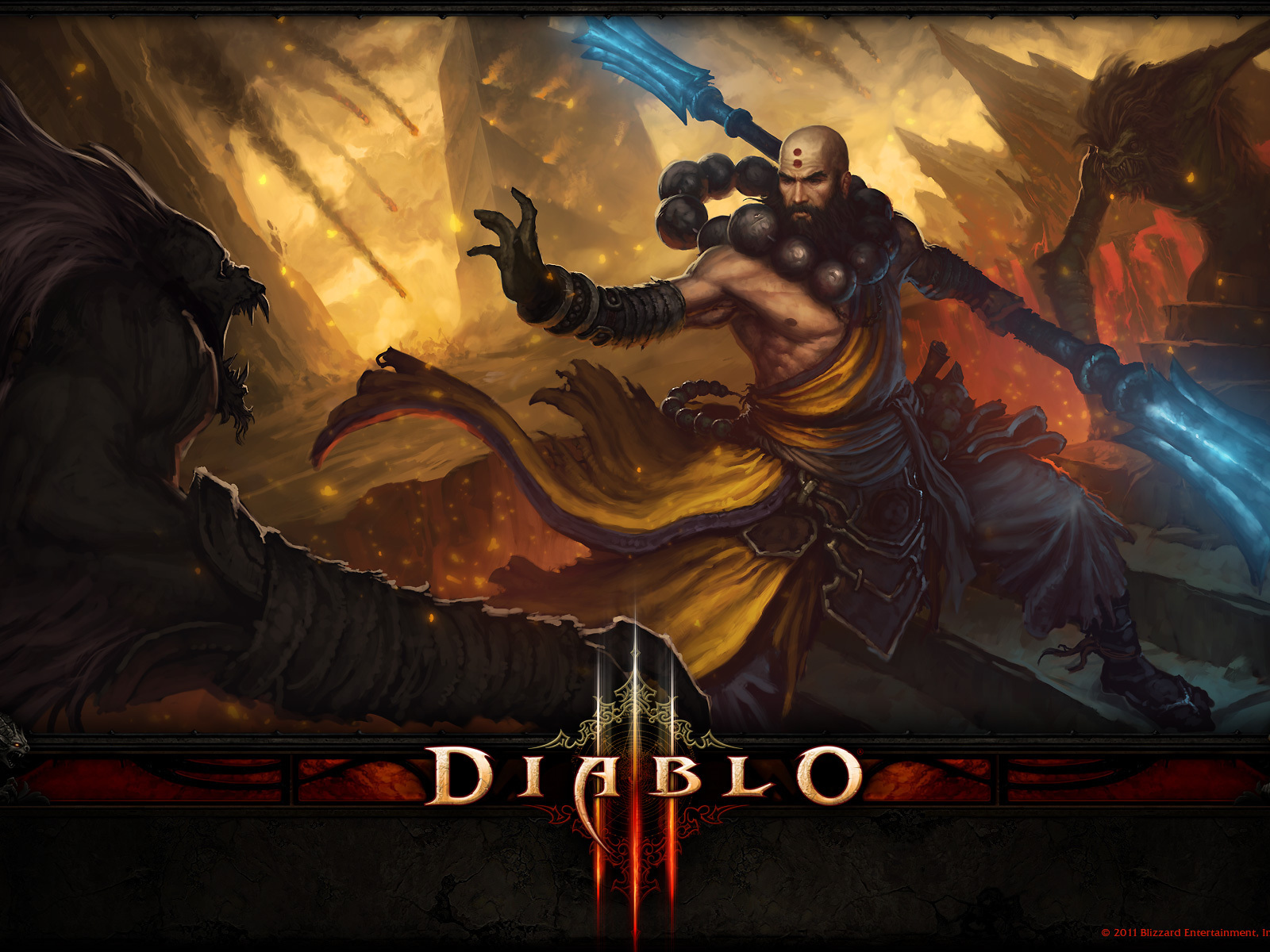 Diablo III: монах использует заклинание