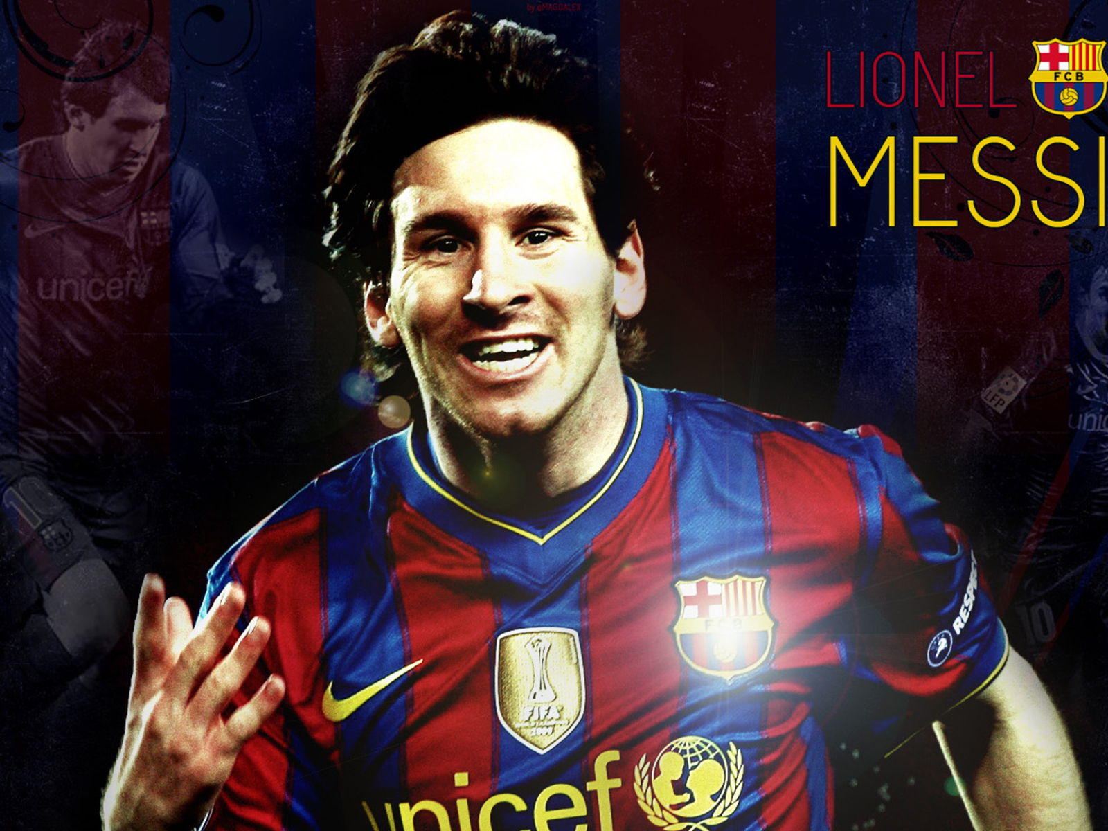 Forward player of Barcelona Lionel Messi