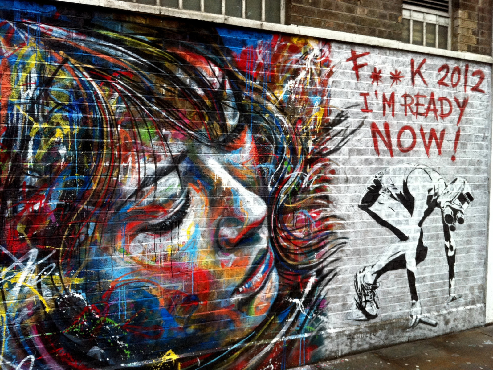 Граффити Лицо девушки