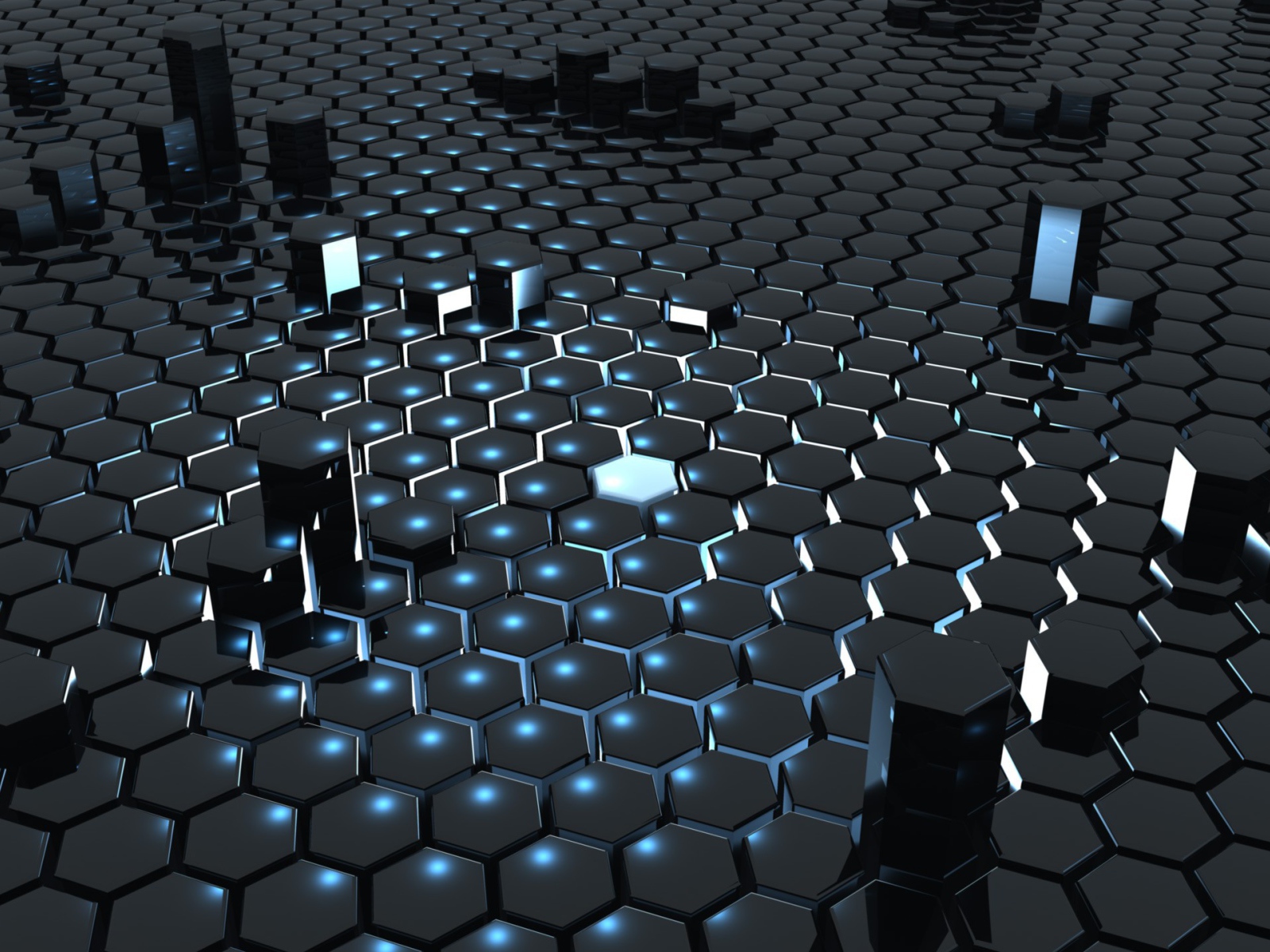 Светящийся шестигранник