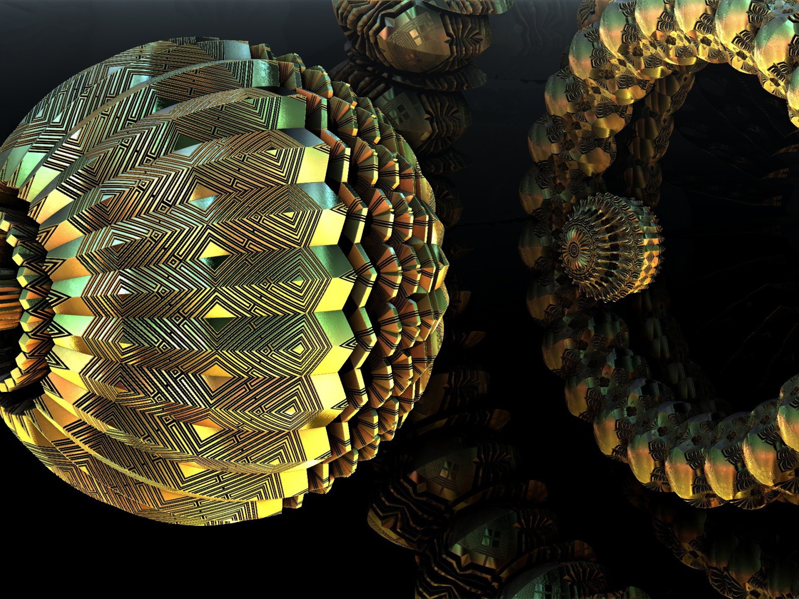 Абстрактный объемный шар