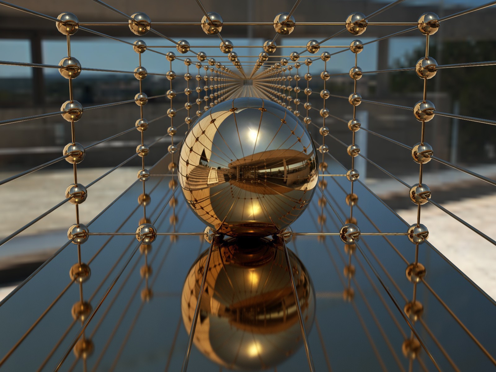 Большой блестящий шар