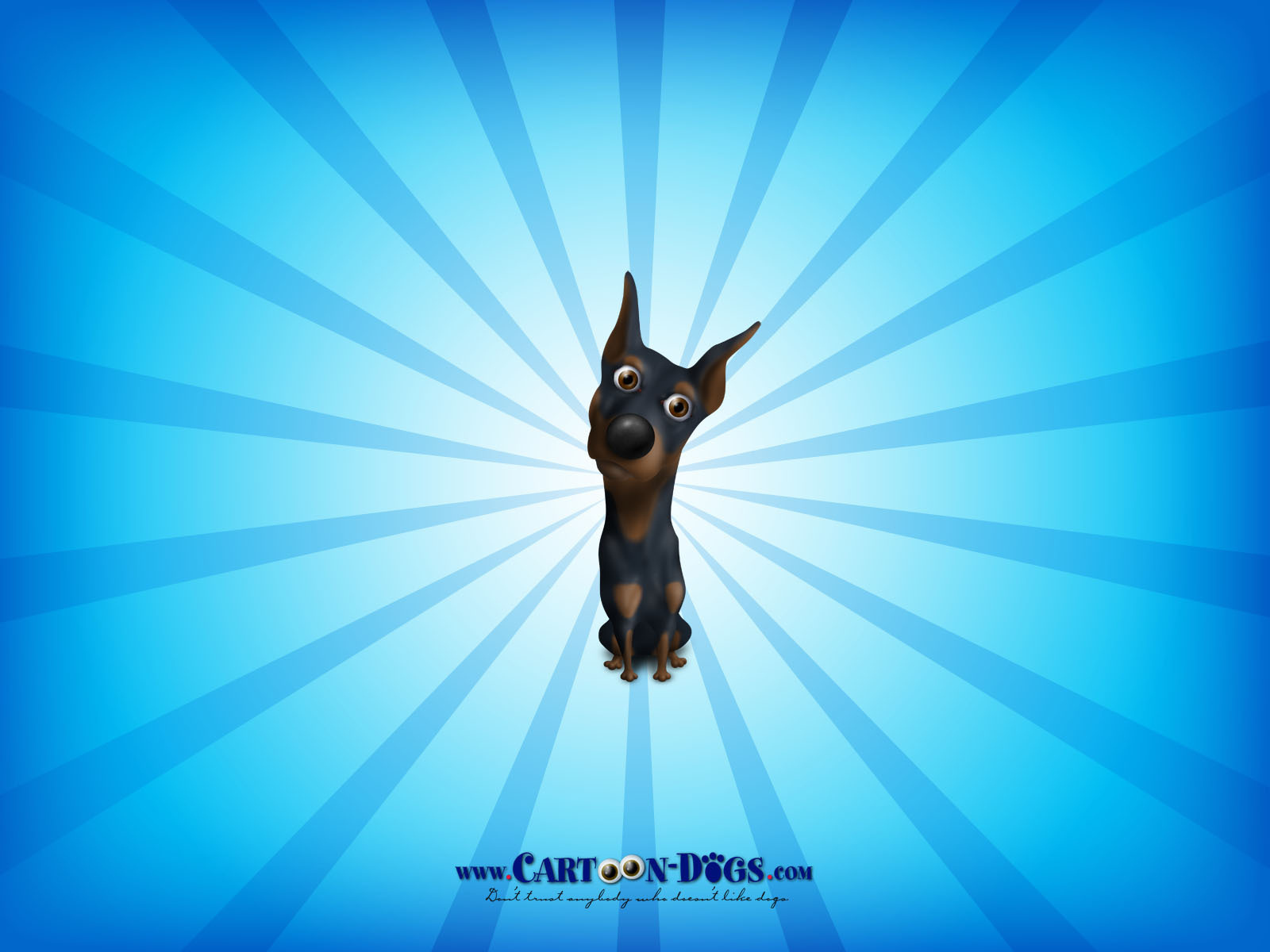 Доберман из мультфильма