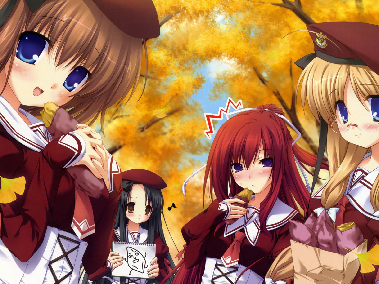 Обои с девушками Аниме