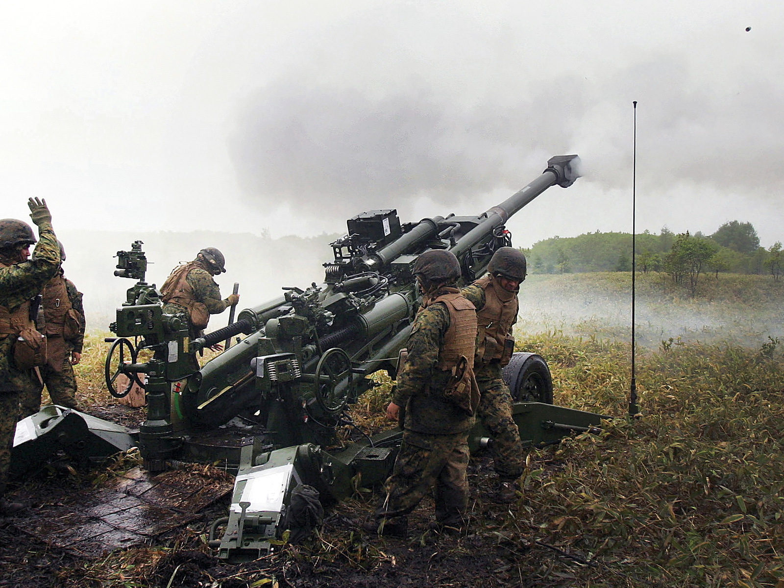 Выстрел из гаубицы