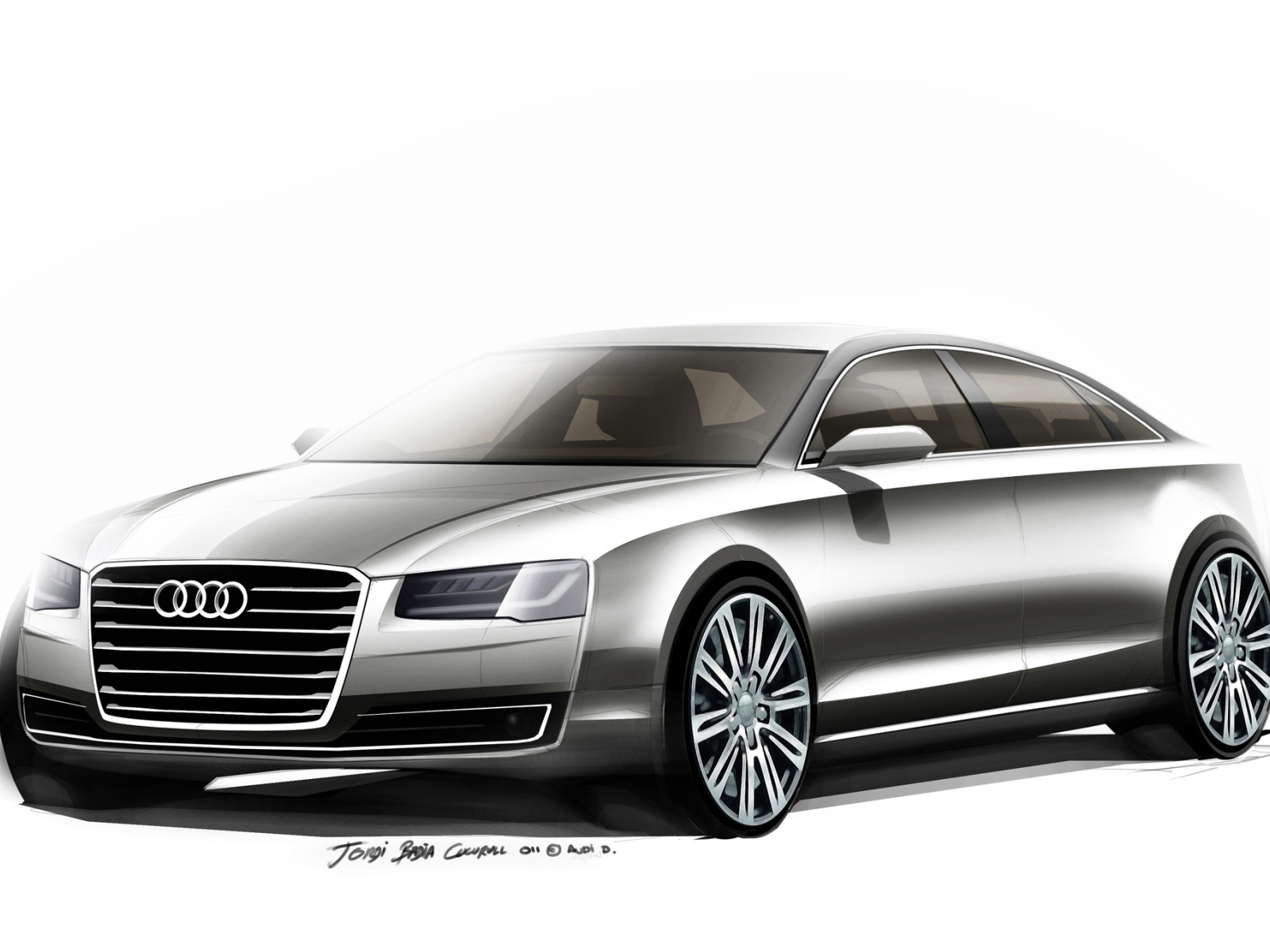 Надежный автомобиль Audi A8 2014