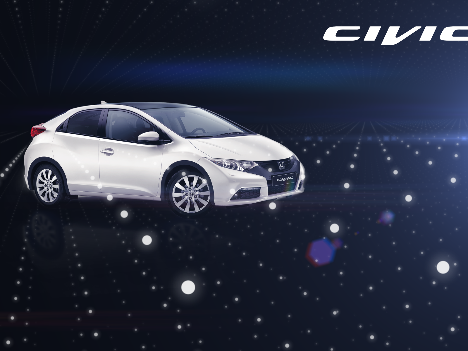 Красивый автомобиль Honda Civic 5D