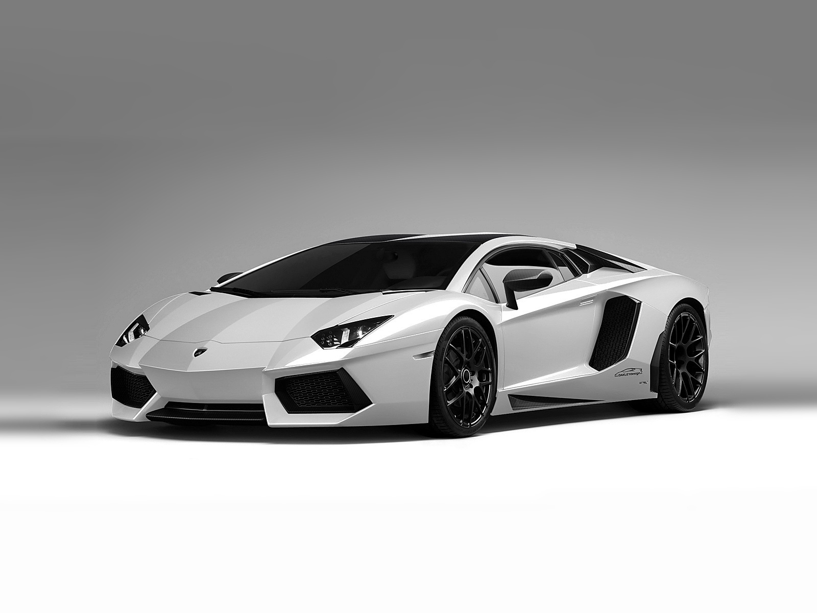 Белый Lamborghini aventador
