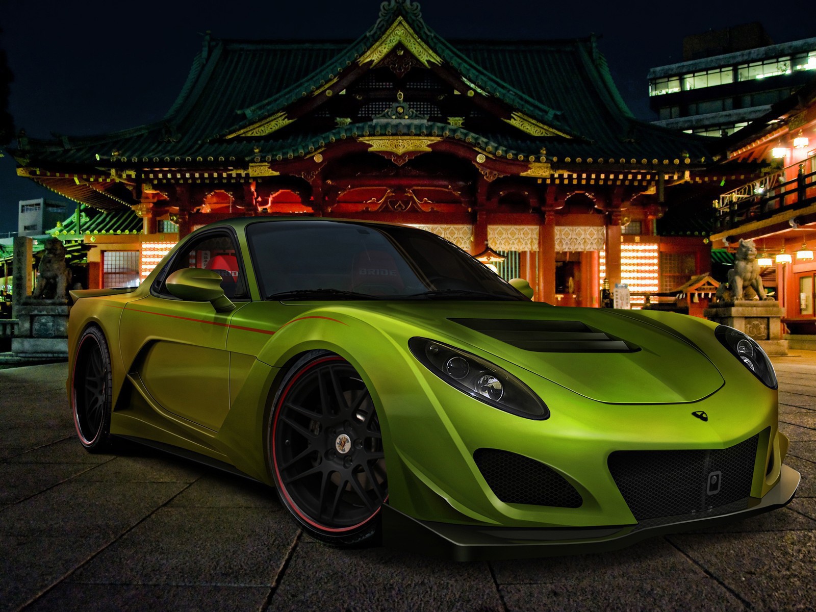 Автомобиль на ночной улице