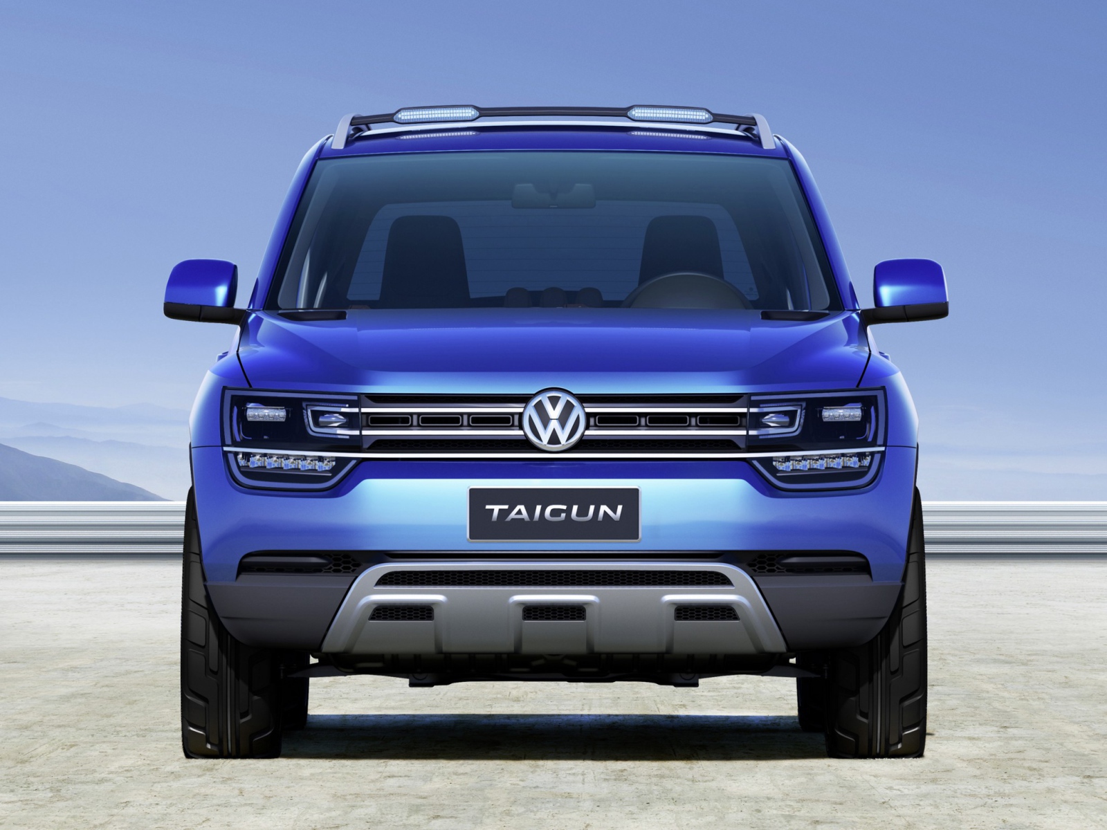 Красивый автомобиль Volkswagen  Taigun 2014