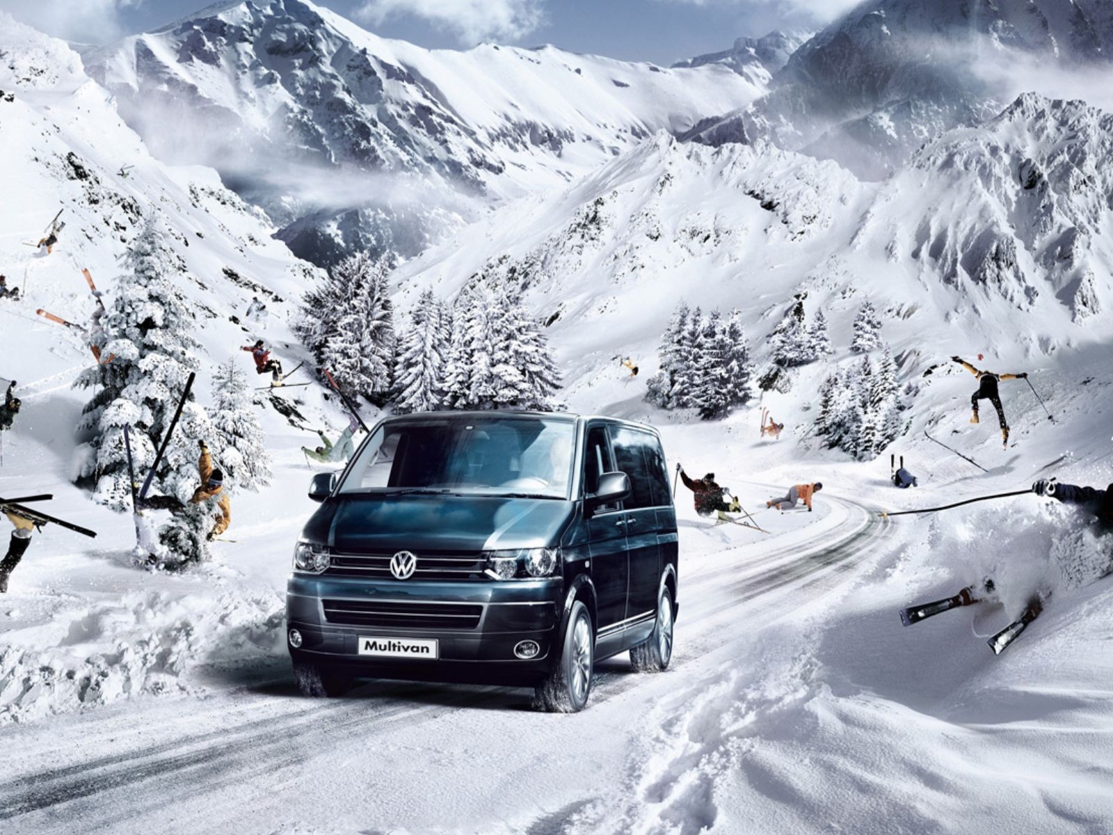 Фльксваген транспорт в горах