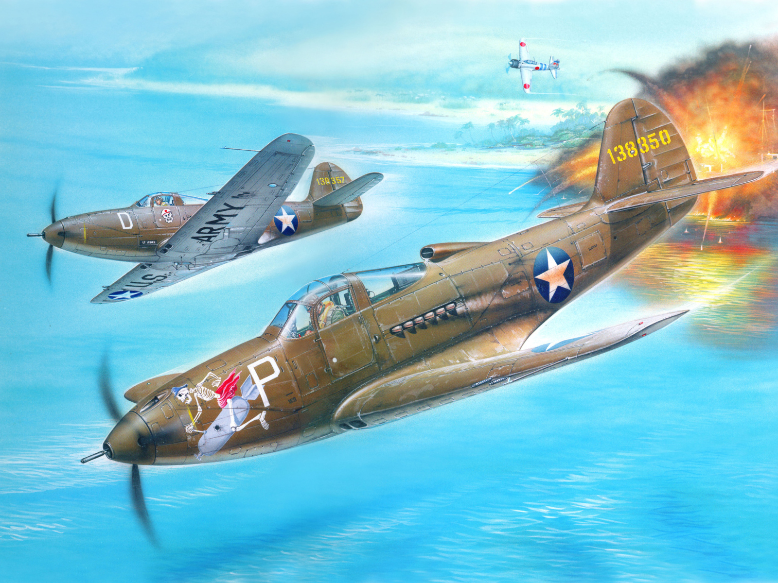 Американский военный самолет Белл