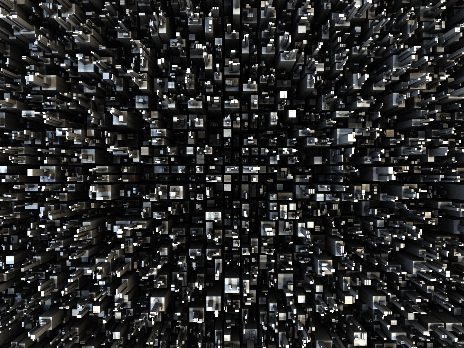 Черная абстракция на обоях