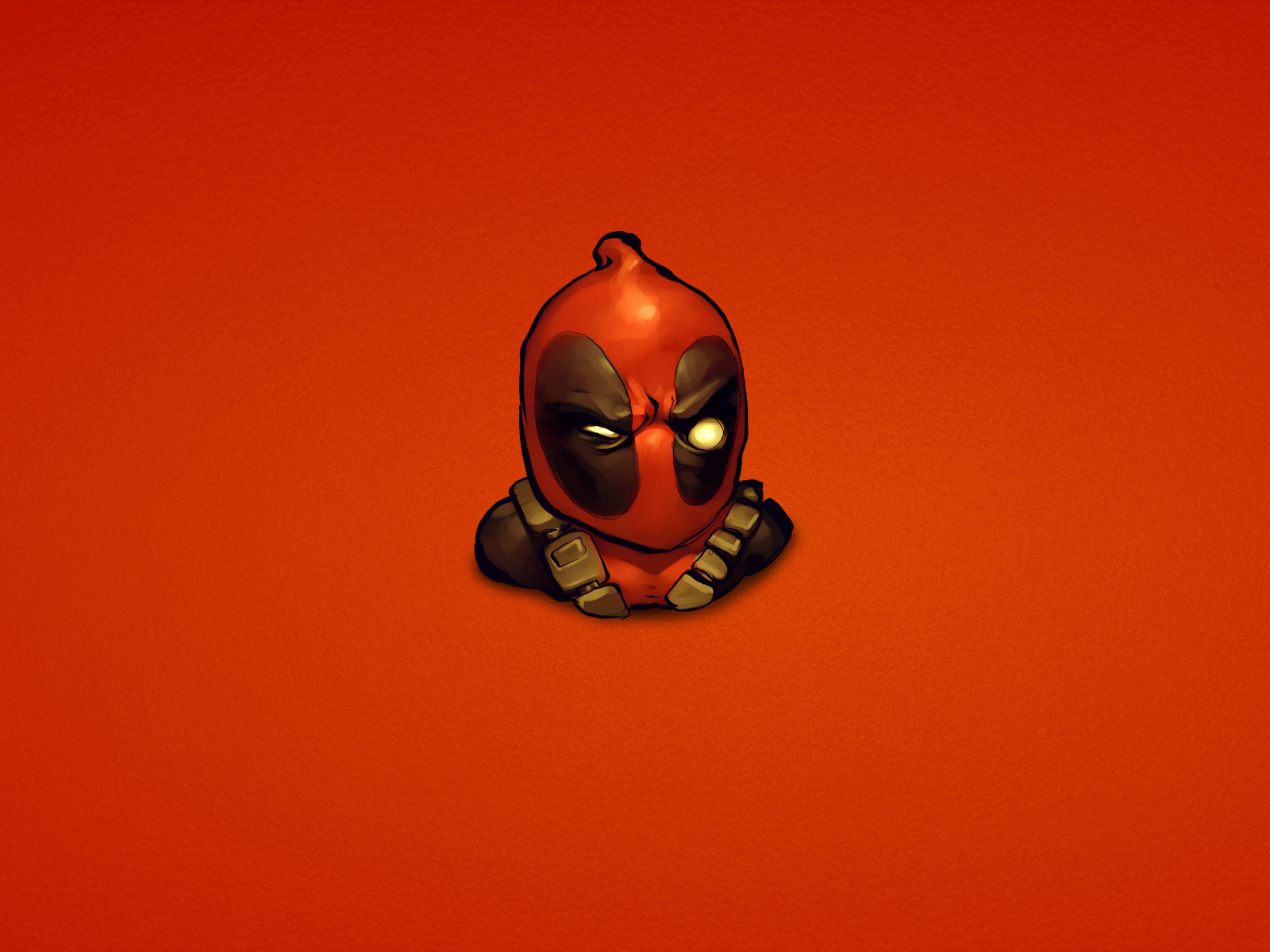 Дэдпул на красном фоне