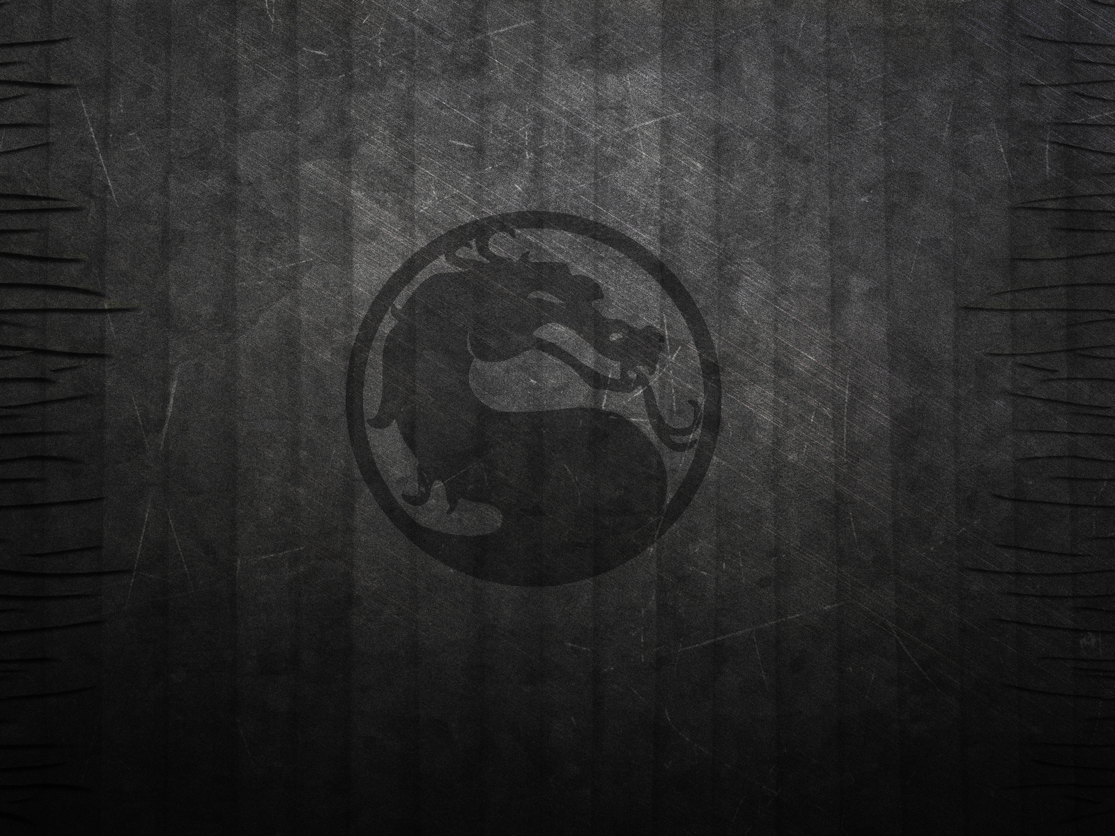 Дракон на черном фоне