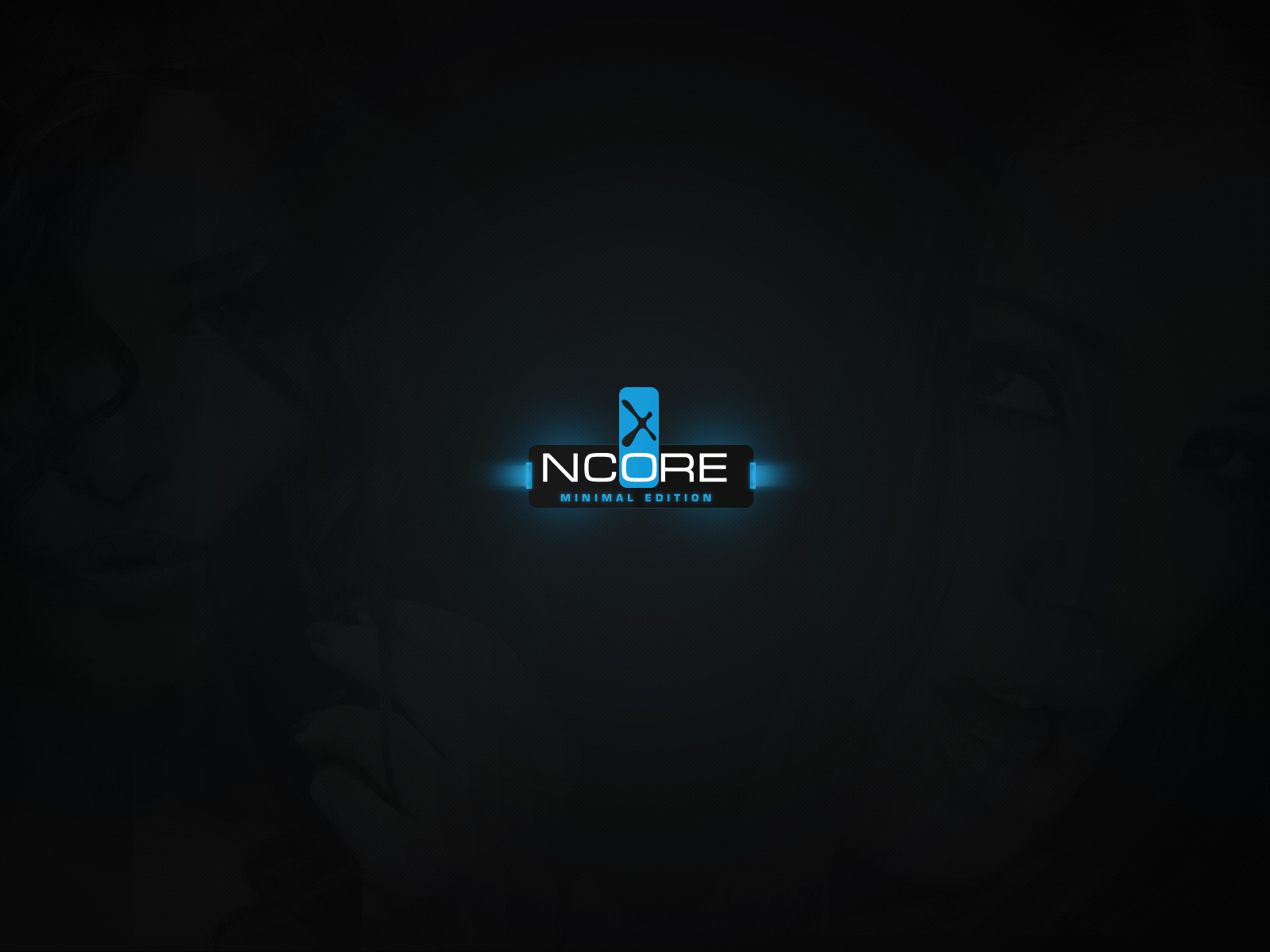 Девушка на темном фоне