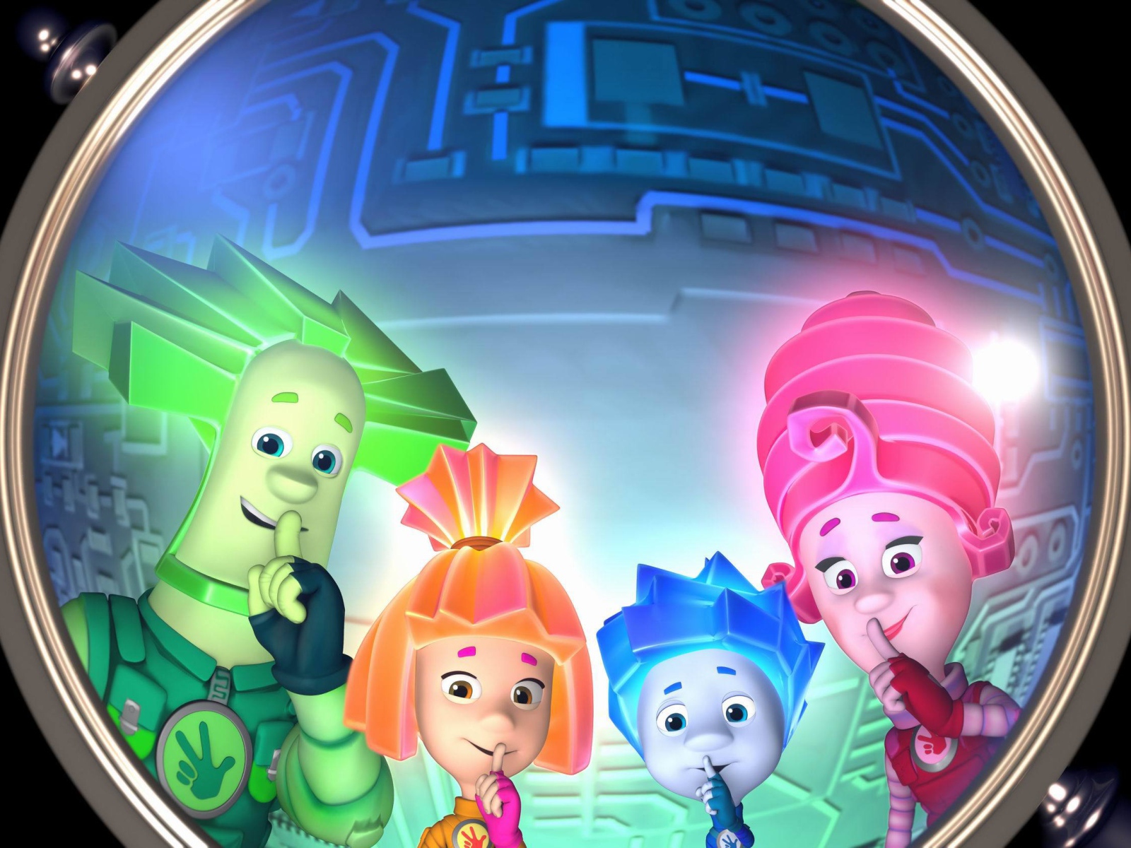 Герои мультфильма Фиксики под лупой