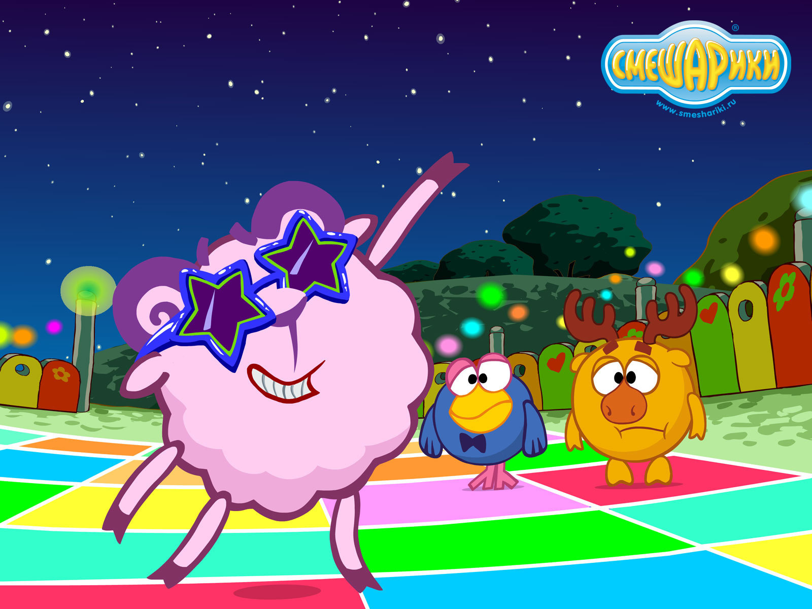 Нюша суперзвезда в мультфильме Смешарики