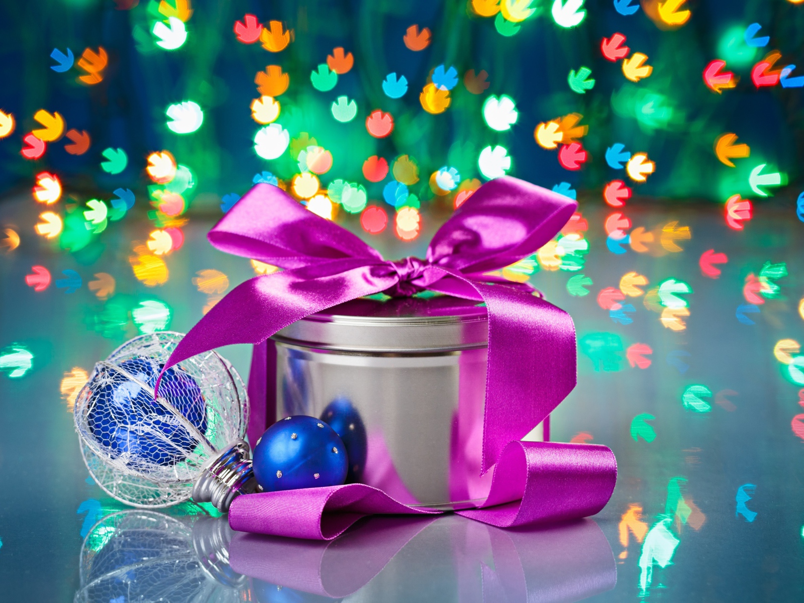 Подарок боке на рождество