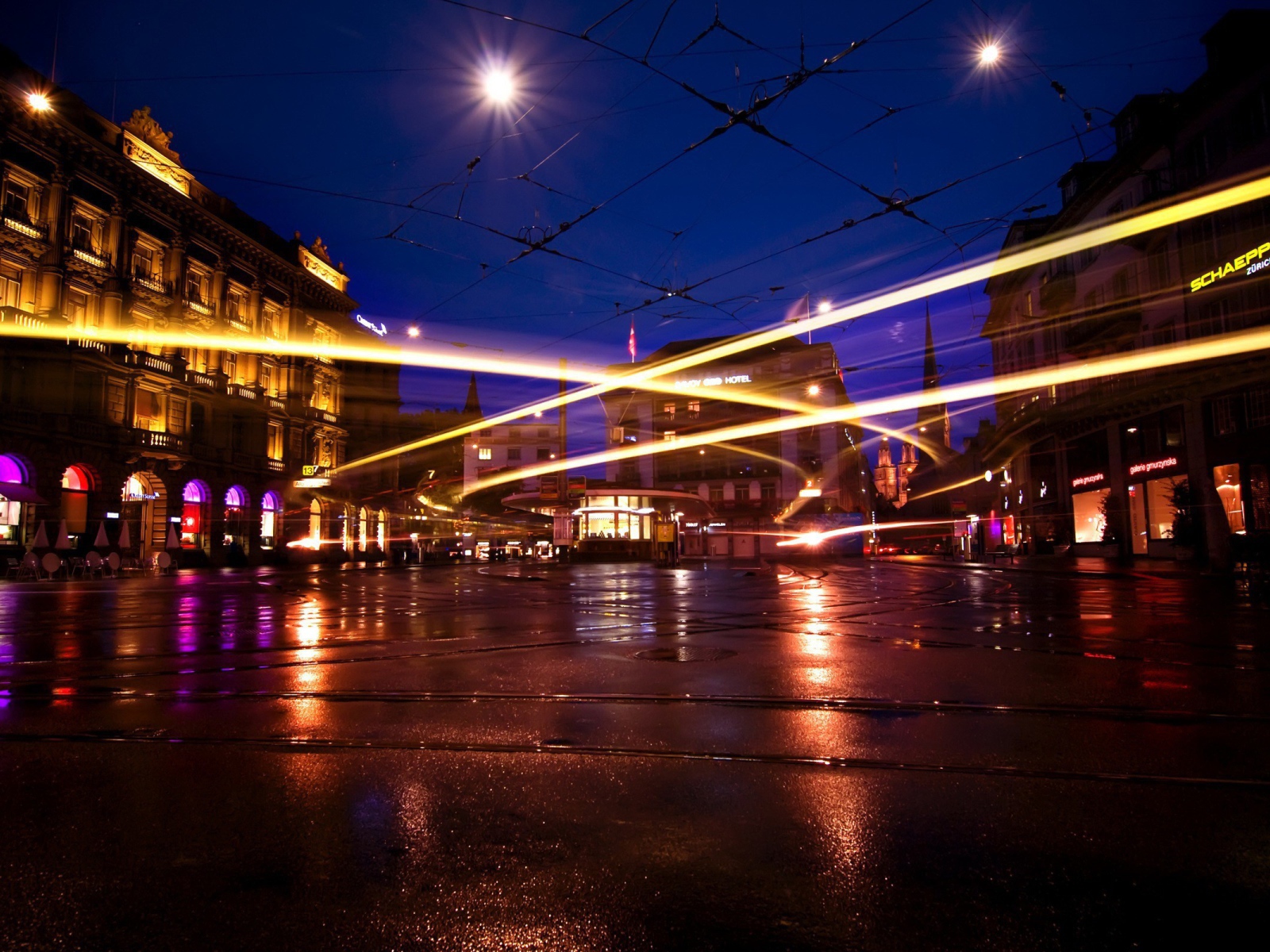 Вечерний город в германии