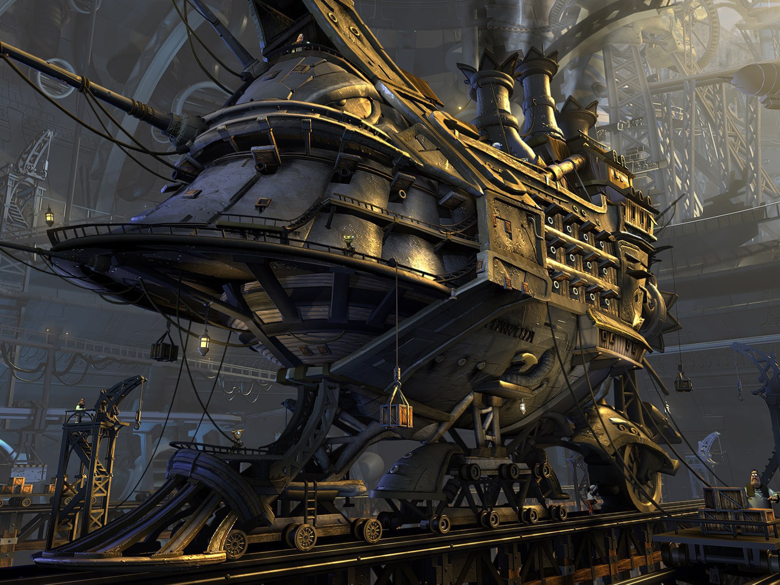 Бронепоезд будущего стимпанк