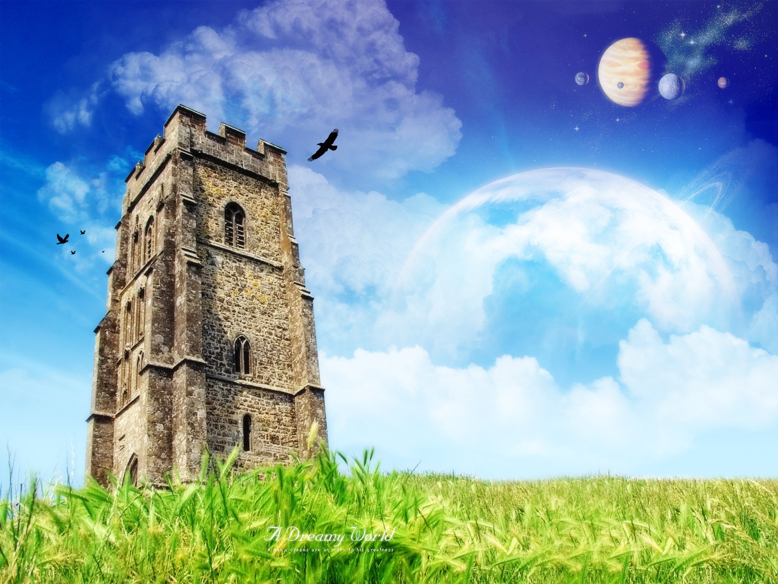 Замок в фантастическом мире