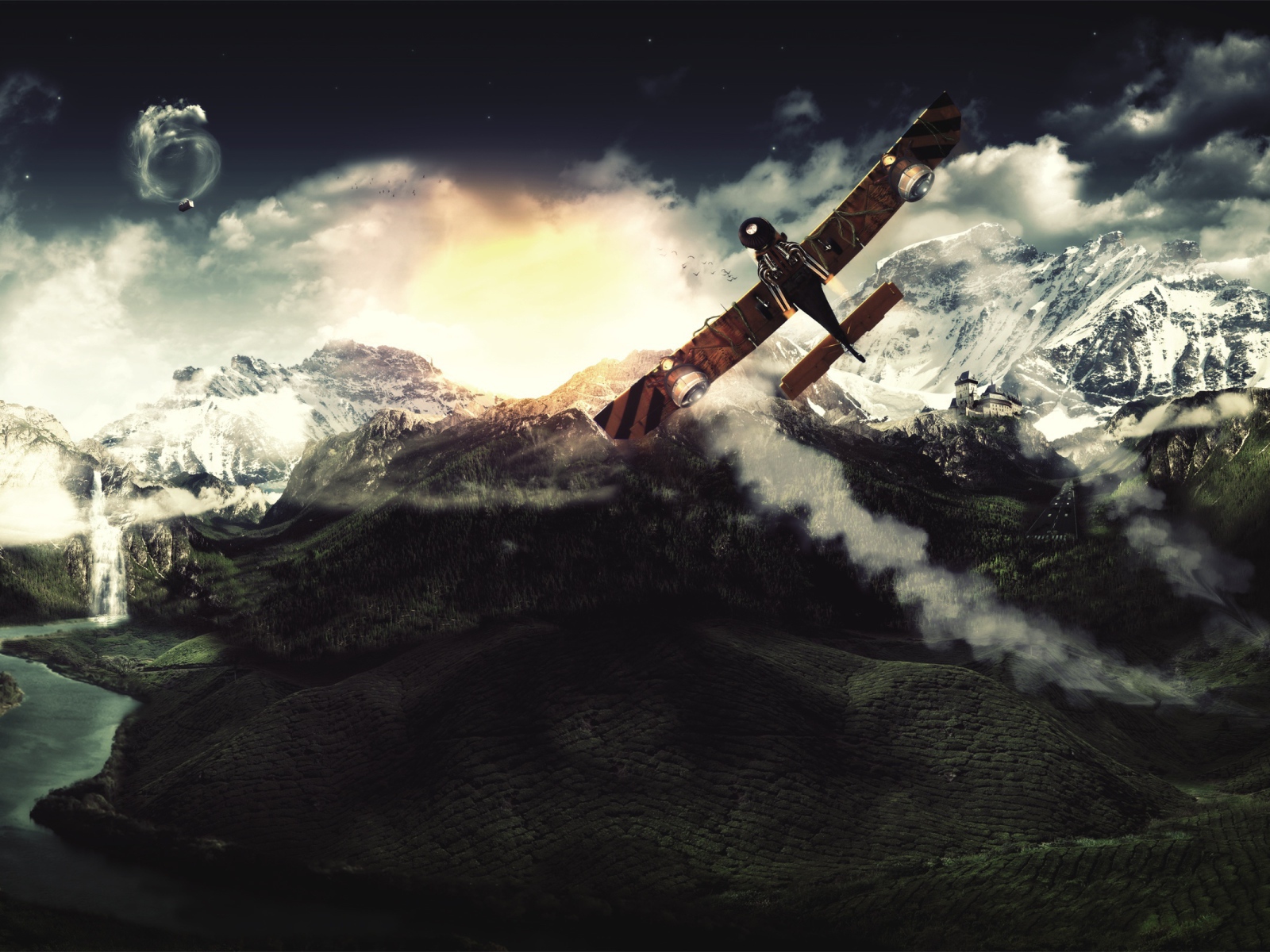 Полет над горами