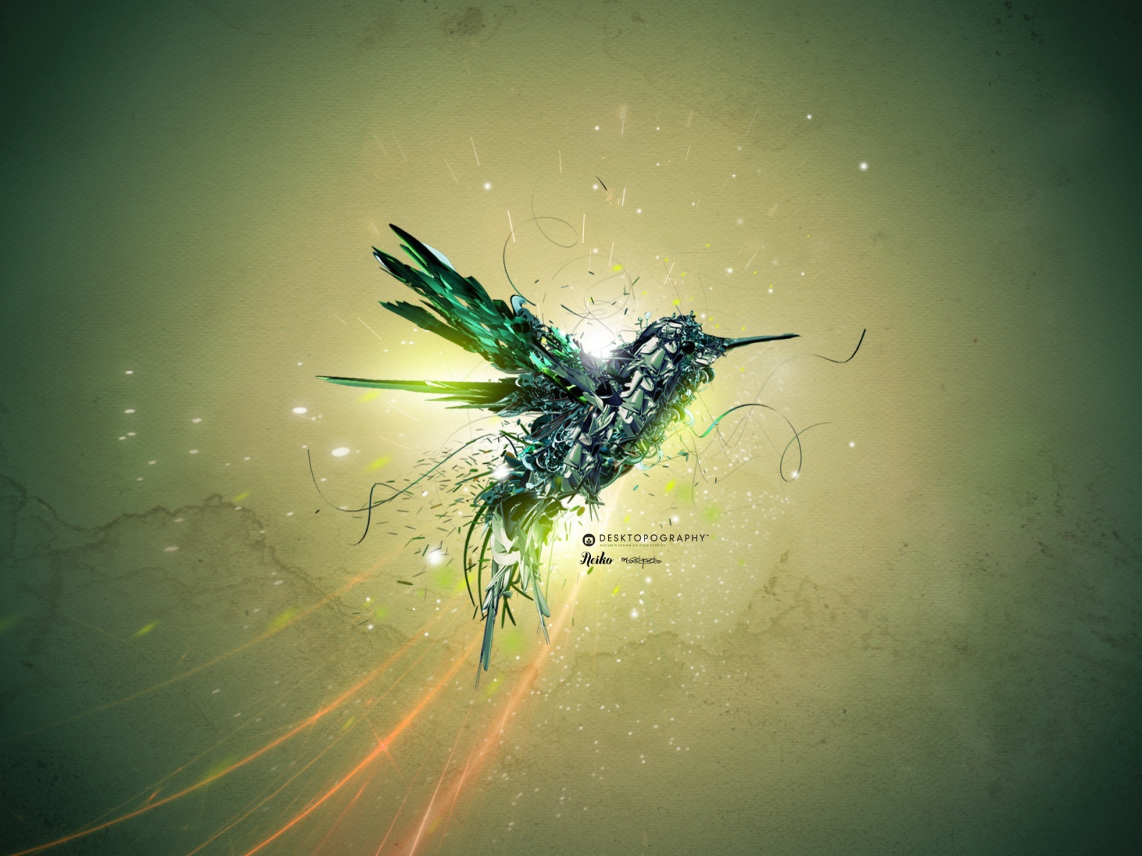 Полет зеленой птицы