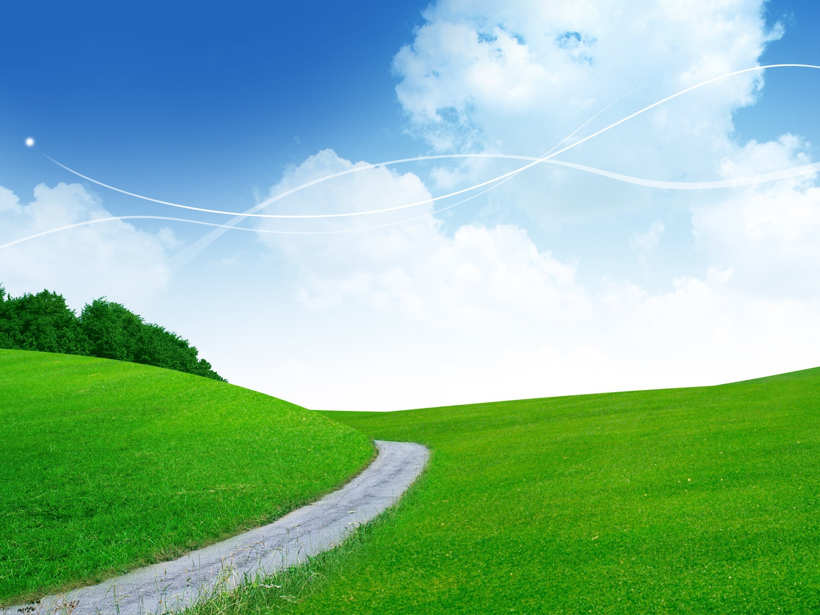 Зеленый пейзаж